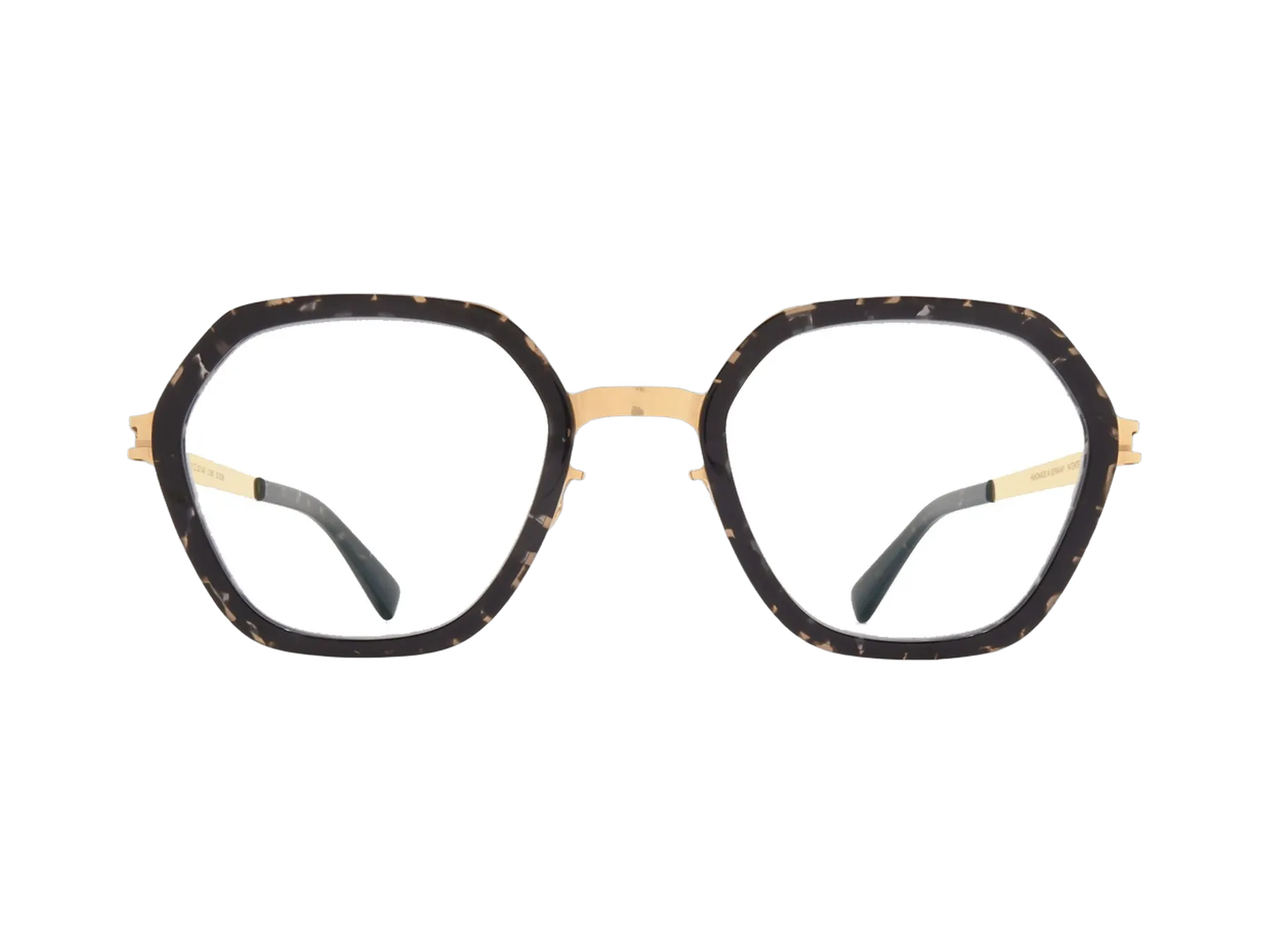 Mykita Solene dioptrijske naočare, boja Glossy Gold/Black Havana, pogled spreda