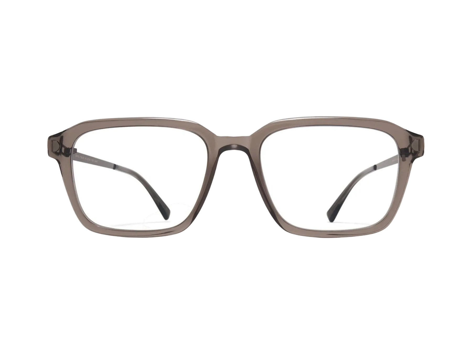 Mykita Trules dioptrijske naočare, boja Clear Ash/Shiny Graphite, pogled spreda