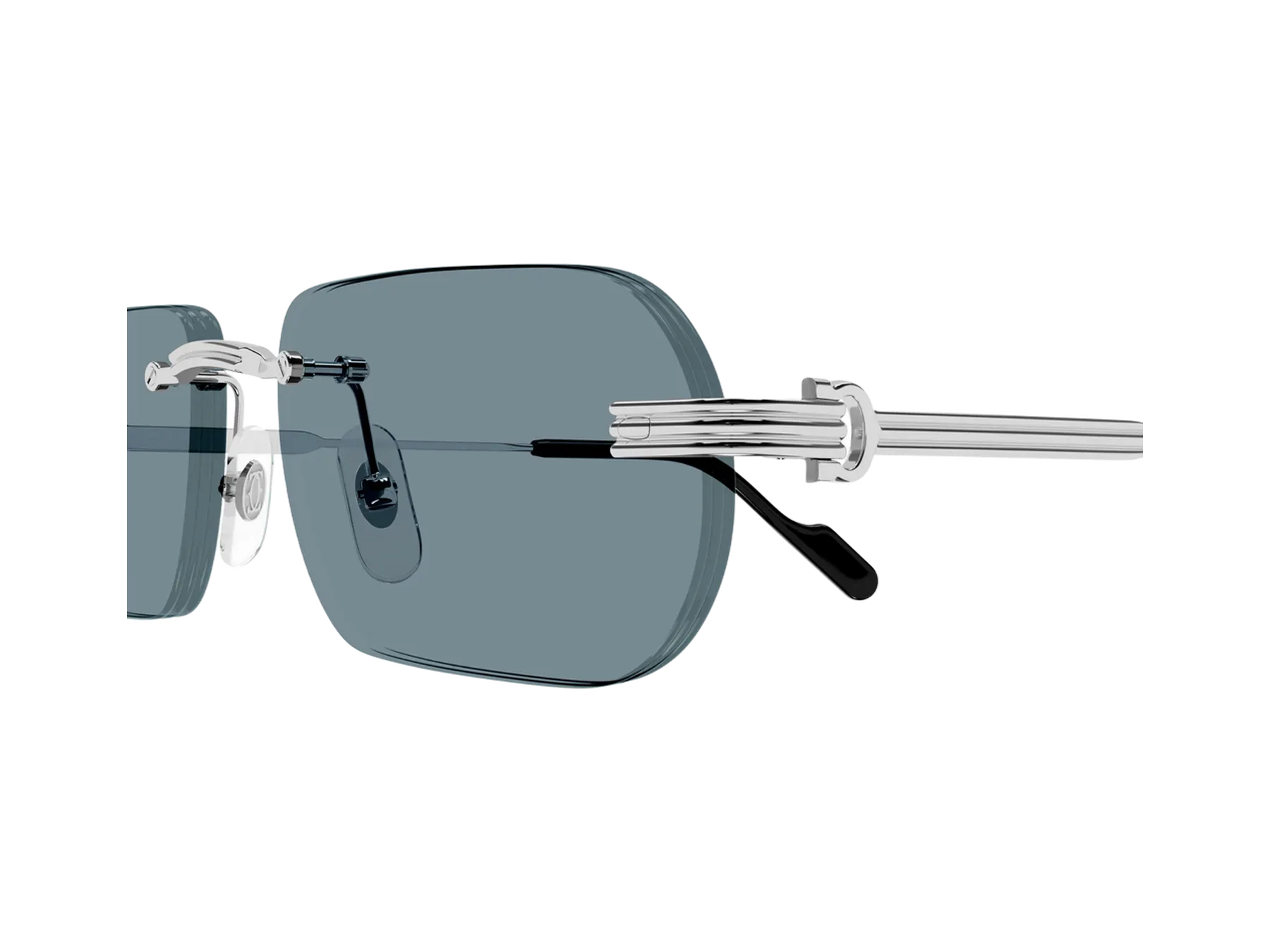 Cartier Première de Cartier CT0577S sunčane naočare, boja Platinum/Light Blue, detalj