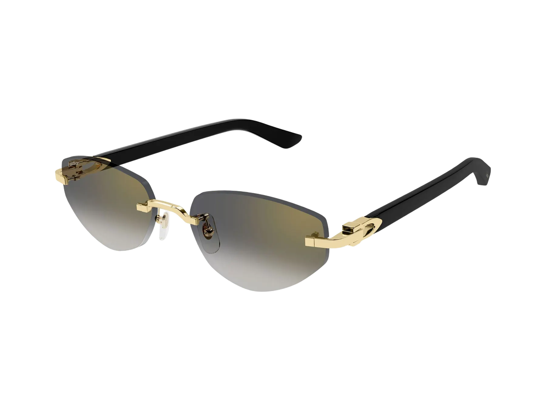 Cartier C Décor CT0580S sunčane naočare, boja Gold/Black, pogled iz ugla