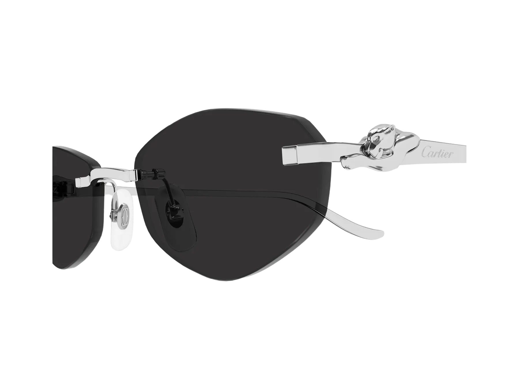 Cartier CT0675S sunčane naočare, boja Platinum/Grey, detalj