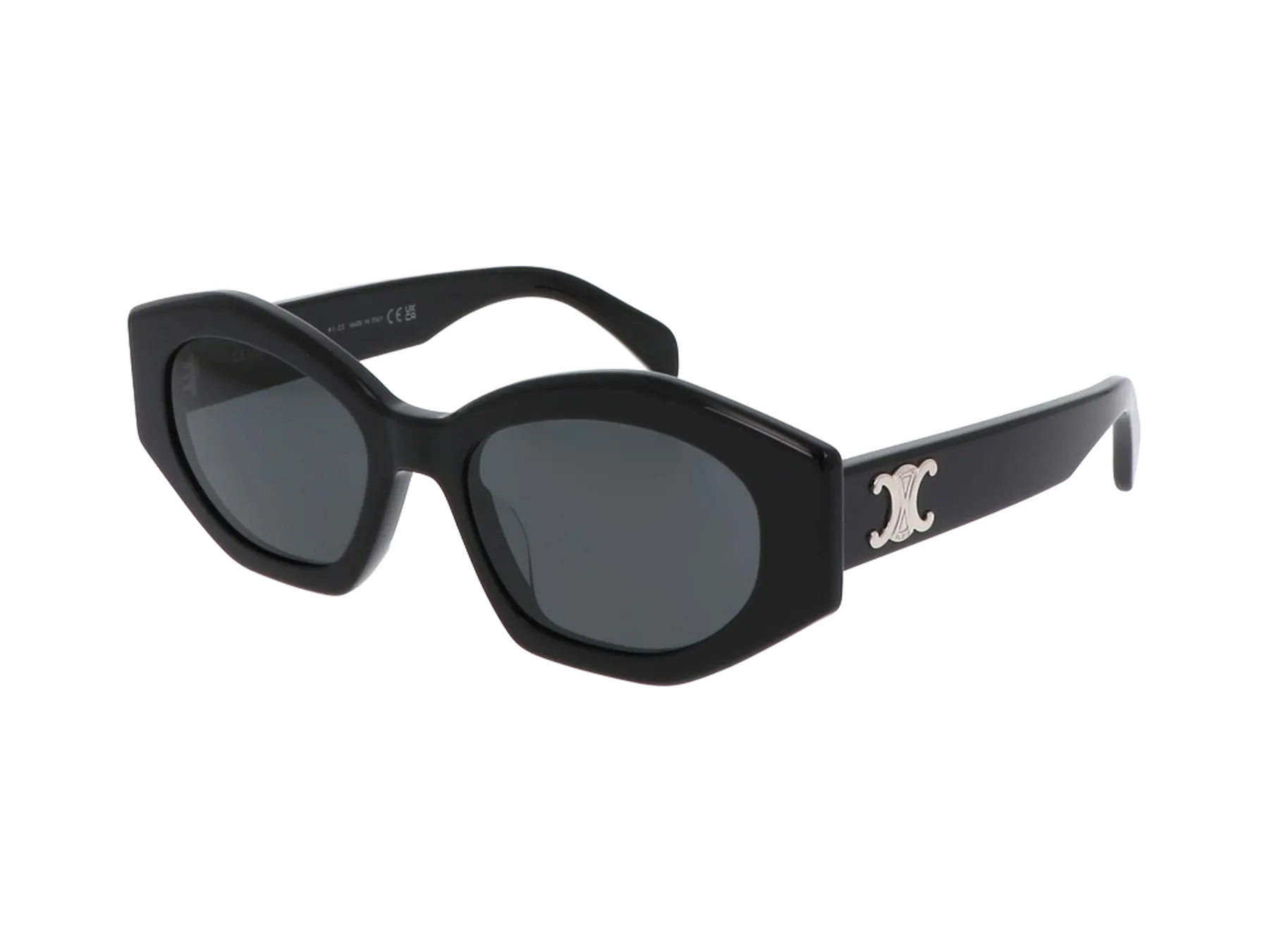 Celine Triomphe 08 CL40238U sunčane naočare, boja Shiny Black, pogled iz ugla
