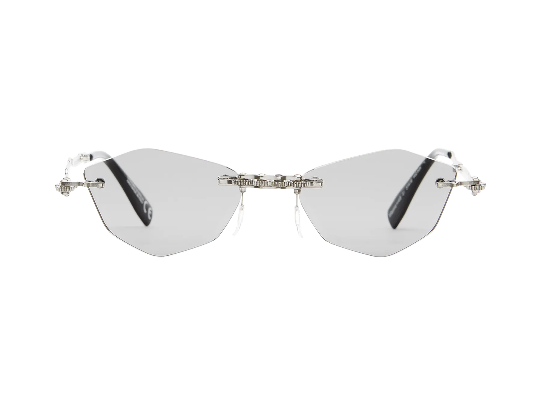 Kuboraum H48 sunčane naočare, boja Silver, metal, Light Grey staklo, prednja strana