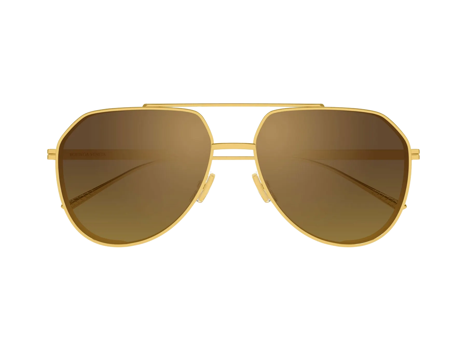 Bottega Veneta BV1465S sunčane naočare, boja Gold, pogled spreda