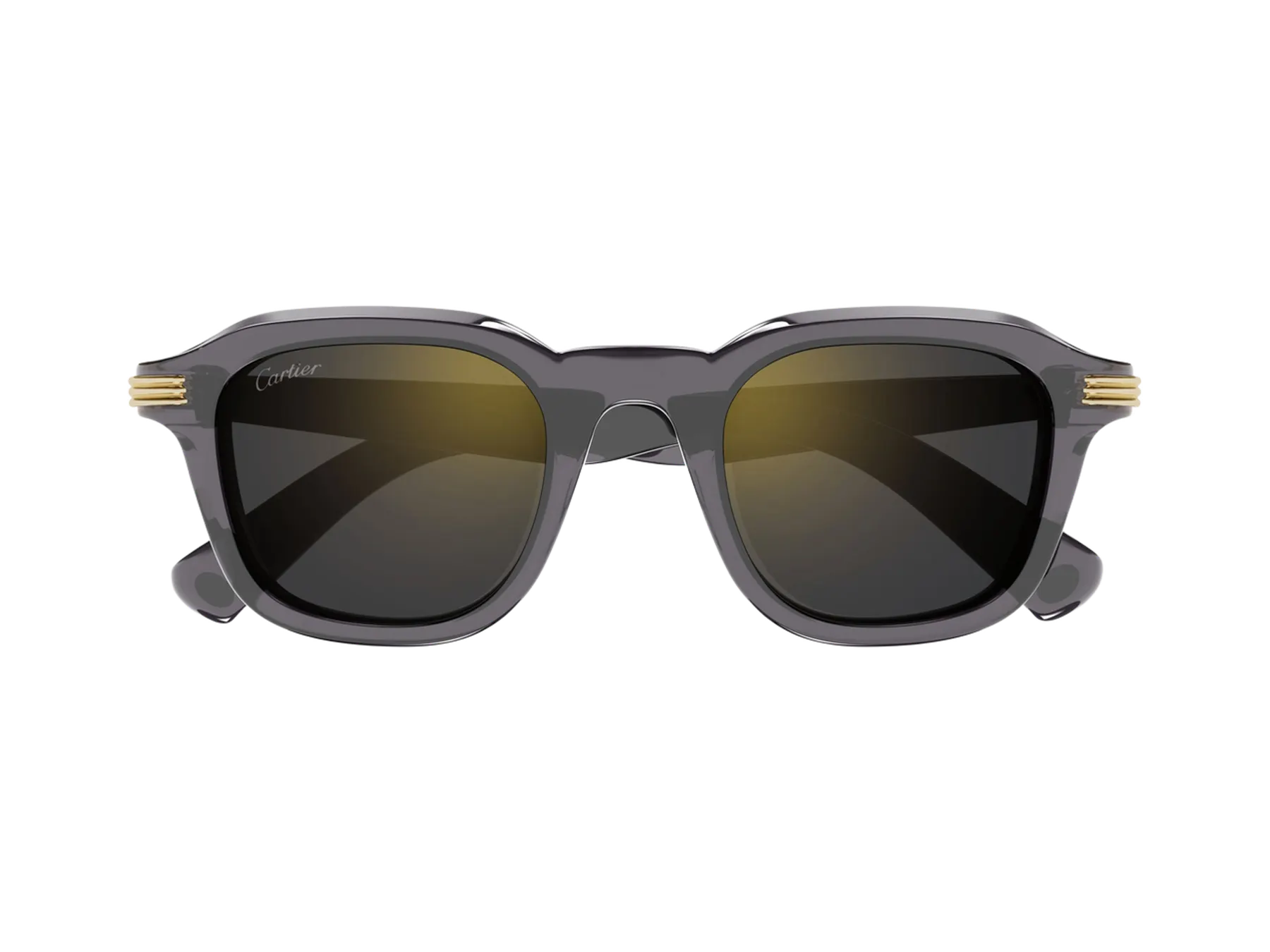 Cartier Première de Cartier CT0536S sunčane naočare, boja Transparent Grey/Grey, pogled spreda