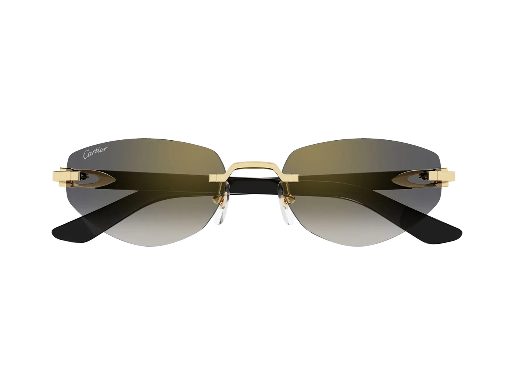 Cartier C Décor CT0580S sunčane naočare, boja Gold/Black, pogled spreda