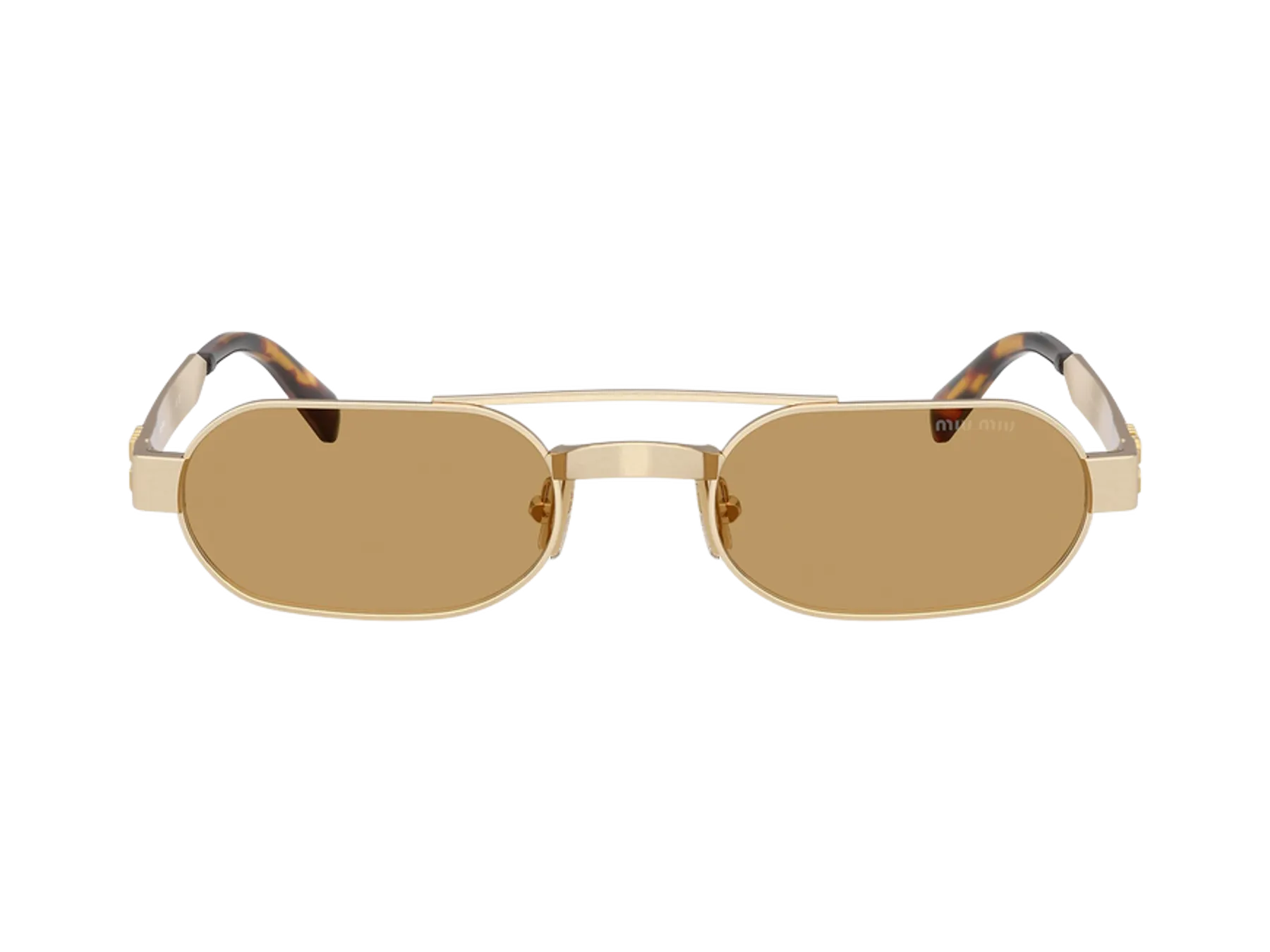 Miu Miu Envie MU B52S sunčane naočare, boja Antiqued Gold, pogled spreda