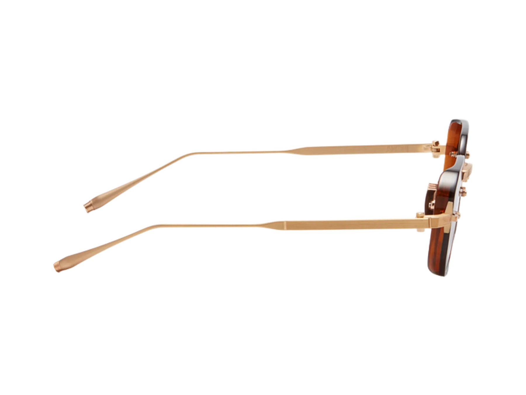 Akoni Juno-Two sunčane naočare, boja Brushed Gold/Dark Brown Crystal, leva drška