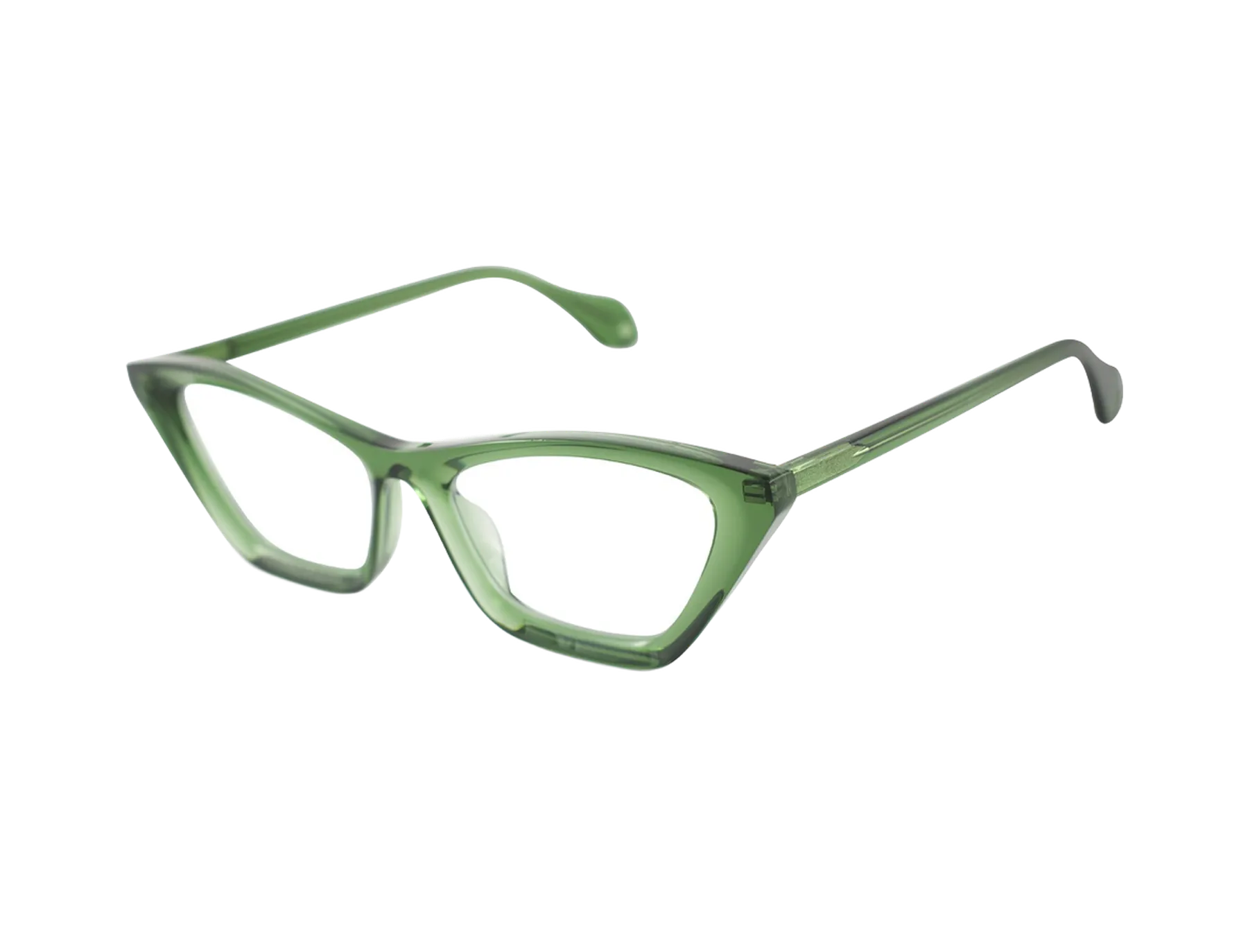 Theo Mille+89 dioptrijske naočare, boja Transparent Chromiumoxide Green, pogled iz ugla