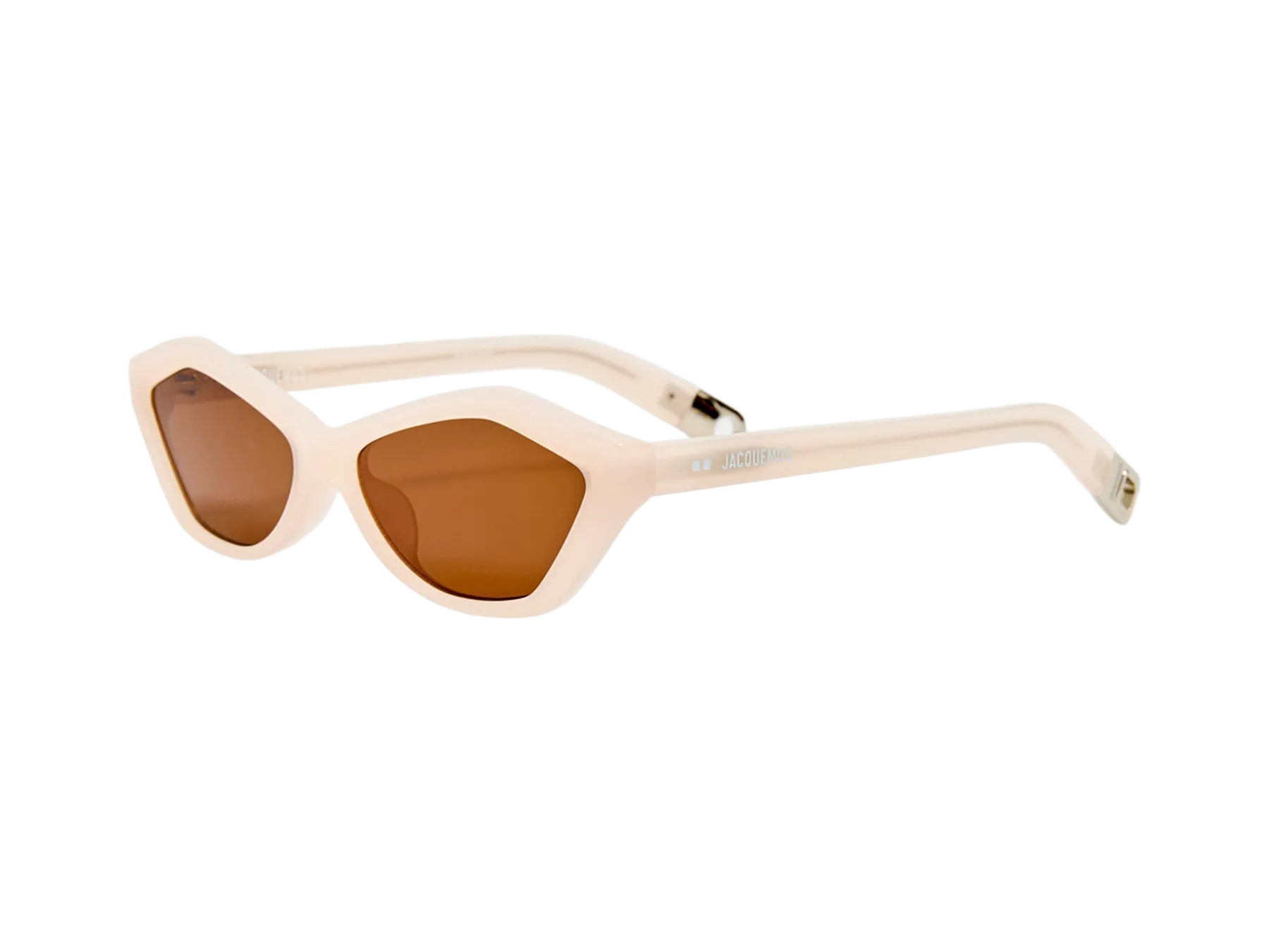 Jacquemus Bambino sunčane naočare, boja Pearl, pogled iz ugla