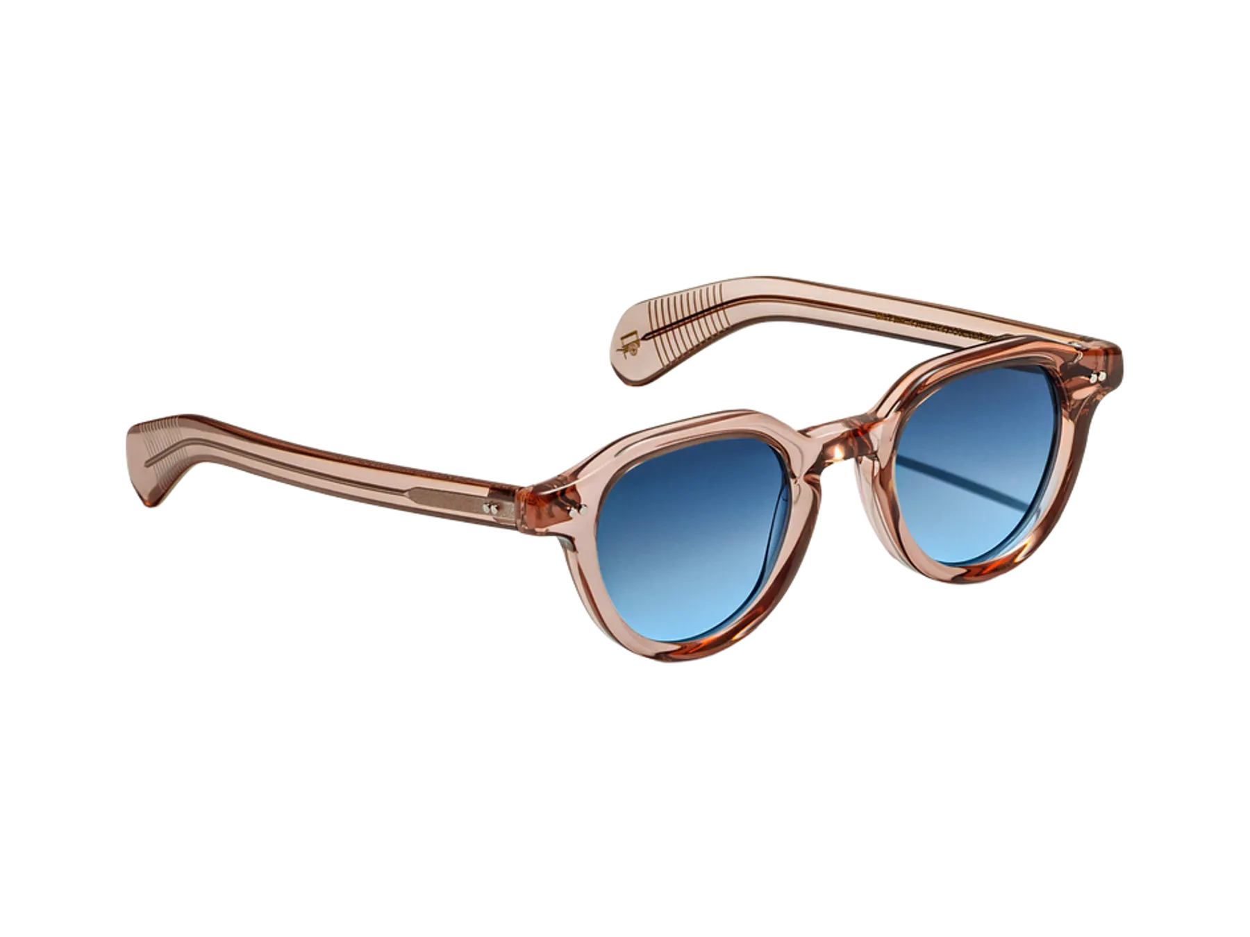 Moscot Baitsim Sun sunčane naočare, boja Vintage Rose, staklo Denim Blue, pogled iz ugla