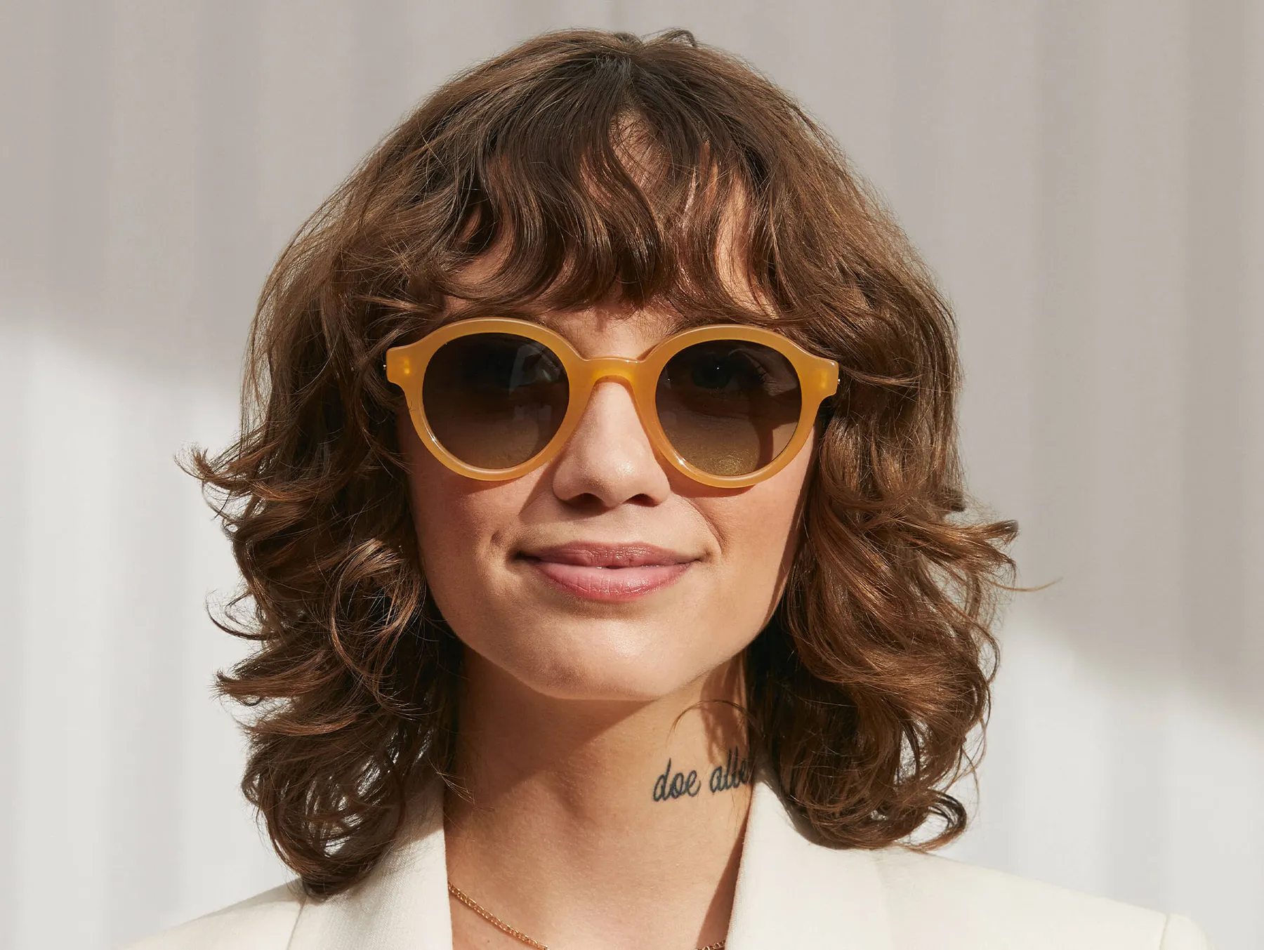 Moscot Greps Sun sunčane naočare, boja Honey/Tortoise, staklo Forest Wood, na licu