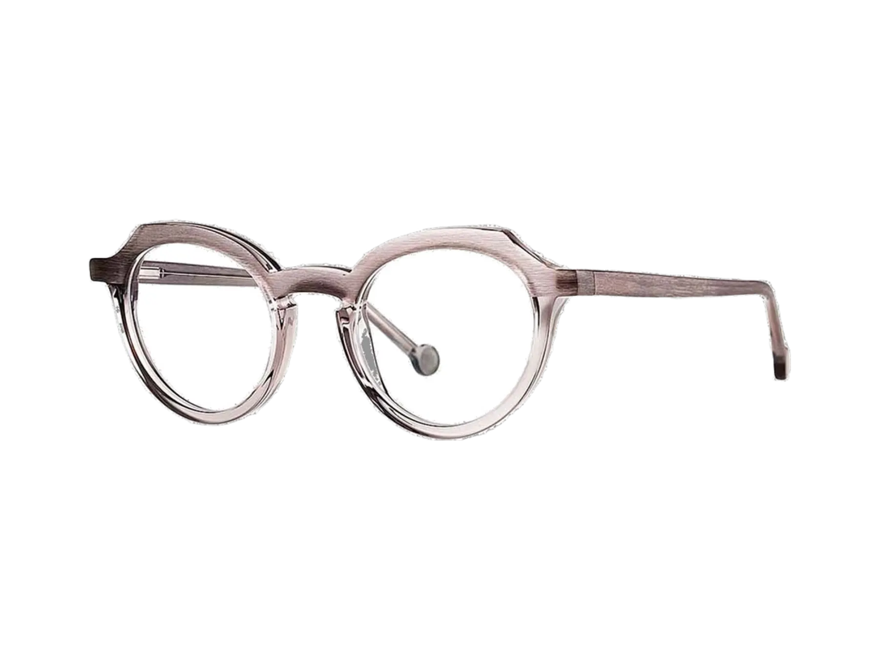 Theo Cape Vulture dioptrijske naočare, boja Transparent Graphite Grey, pogled iz ugla