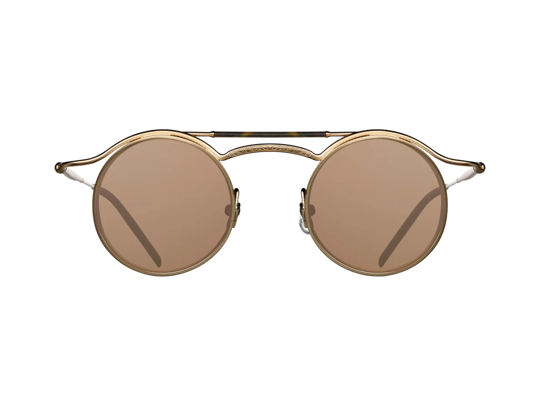 Matsuda 2903H naočare, boja Matte Gold Matte Black, prednji kadar