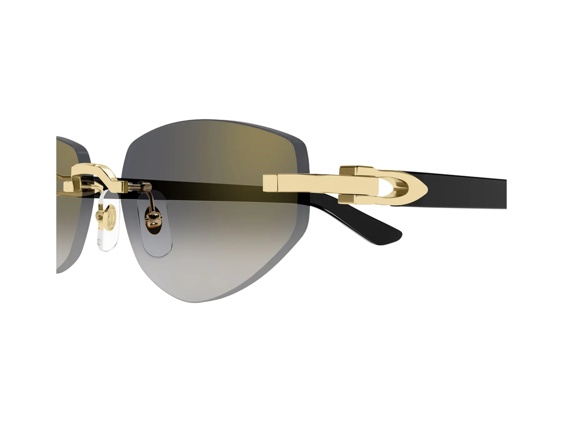 Cartier C Décor CT0580S sunčane naočare, boja Gold/Black, detalj