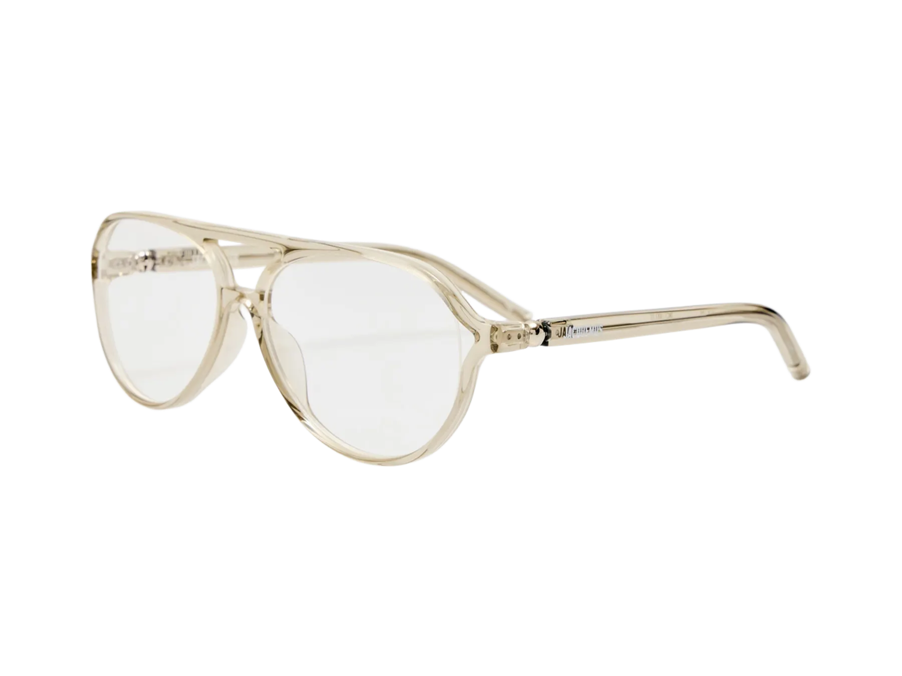 Jacquemus Pastro Optical optical glasses, colour Smoke, angled view