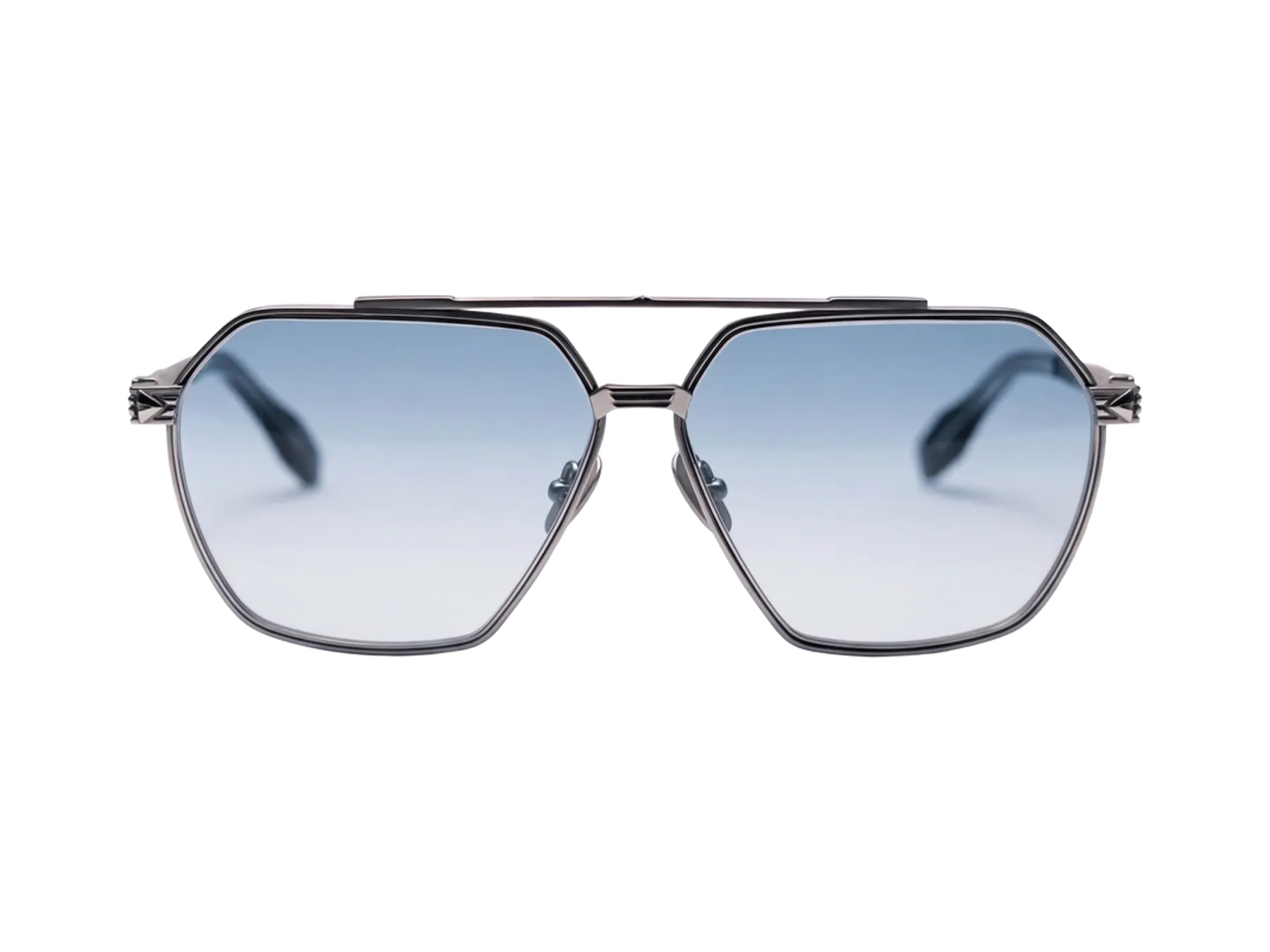 Pray Raven sunčane naočare, boja Silver/Blue 50-0%, pogled spreda