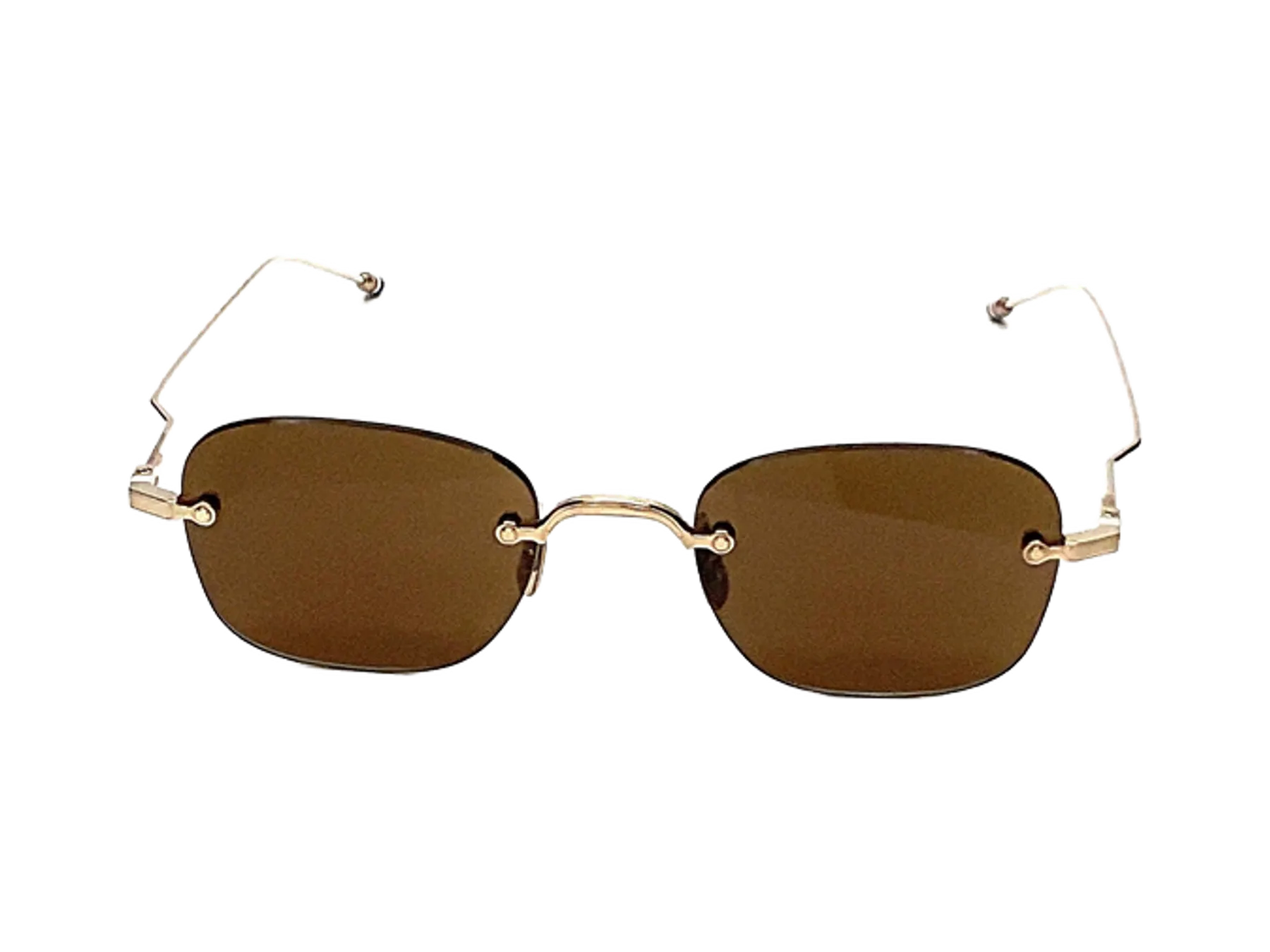 Thom Browne UES961A sunčane naočare, boja 12K Gold, braon staklo, pogled spreda
