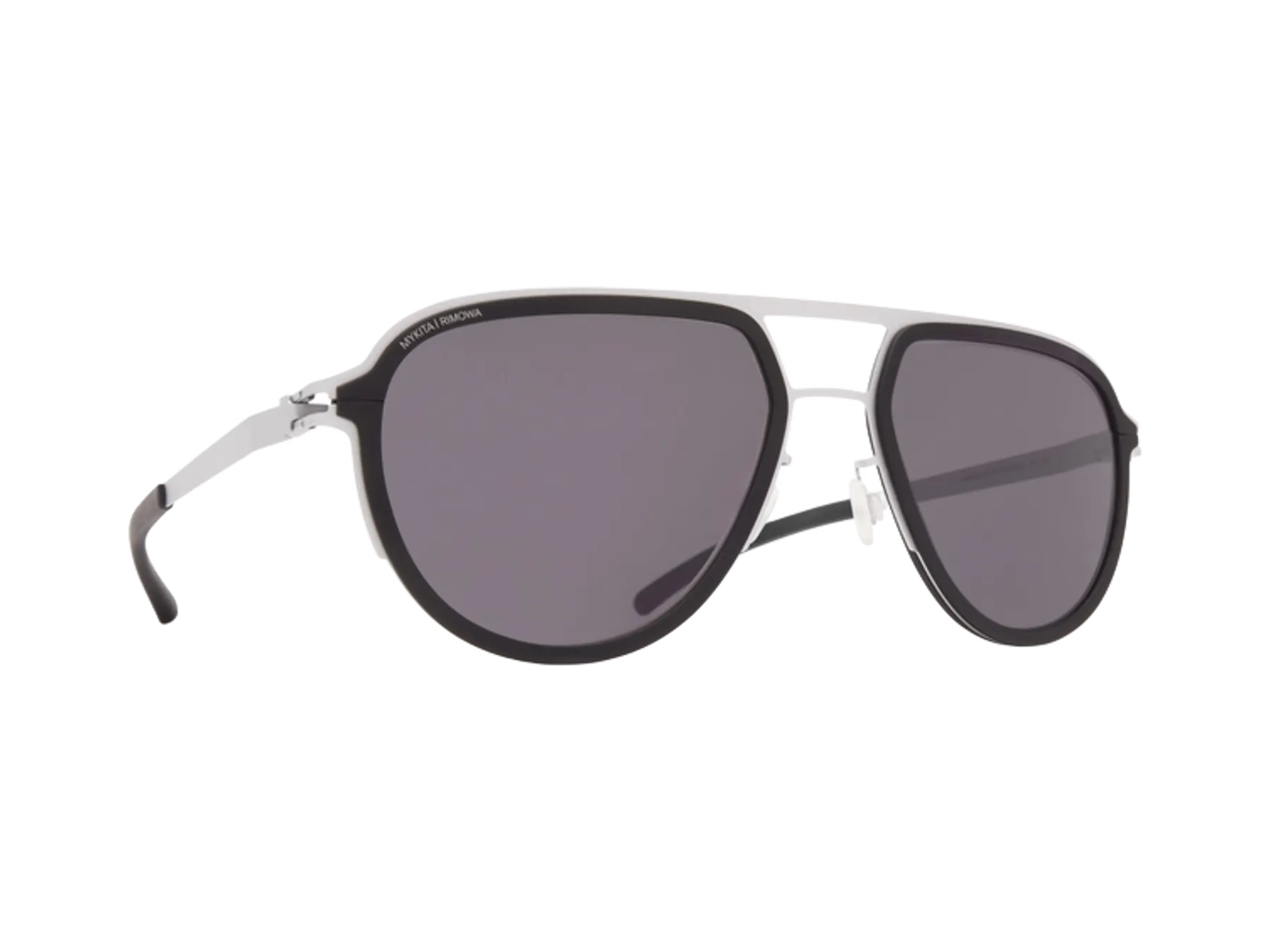 Mykita MR006 naočare, boja White Silver/Black, pogled iz ugla