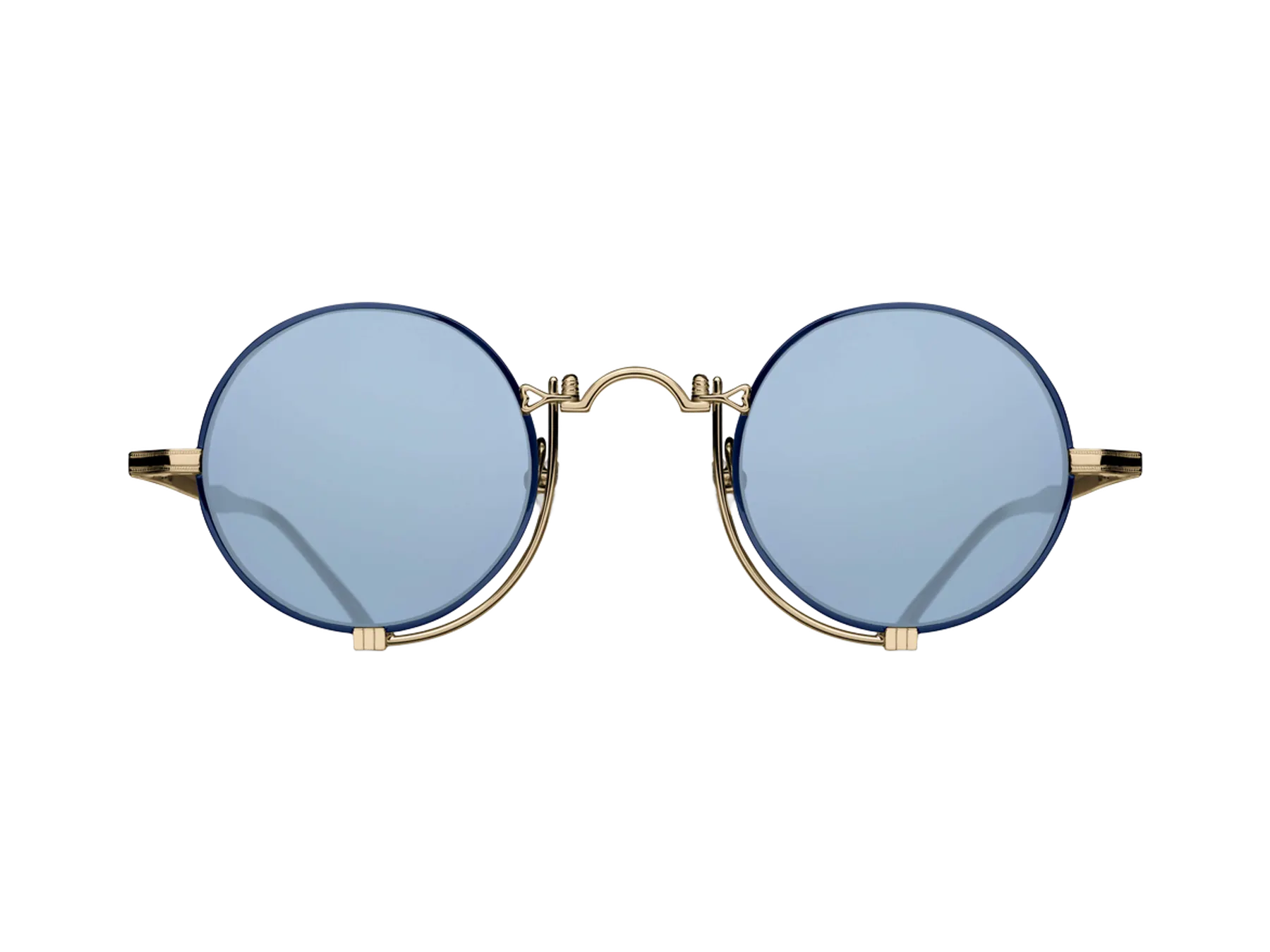 Matsuda 10601H naočare, boja Brushed Gold Navy, prednji kadar