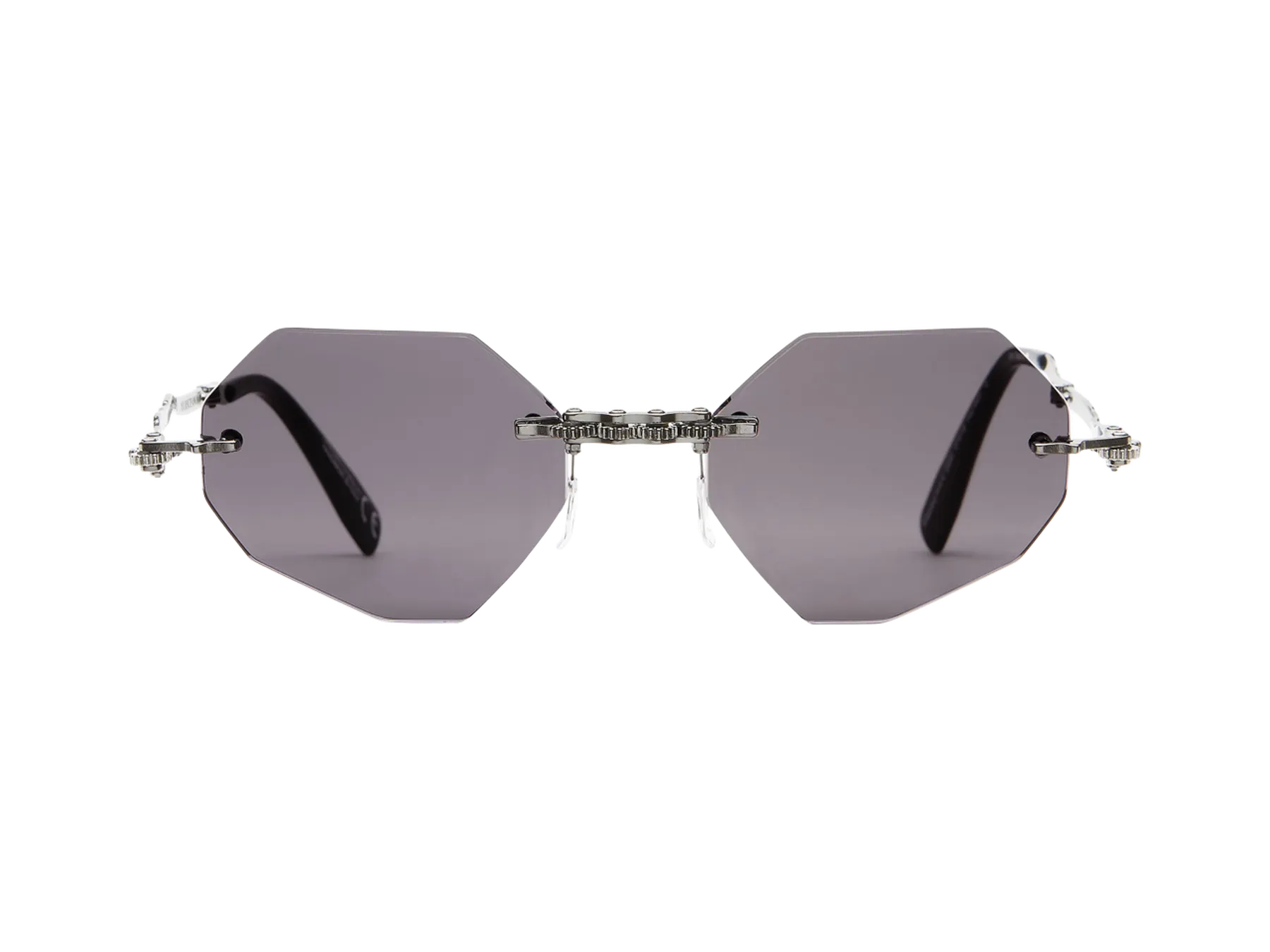 Kuboraum H44 sunčane naočare, boja Gunmetal, metal, Grey staklo, prednja strana