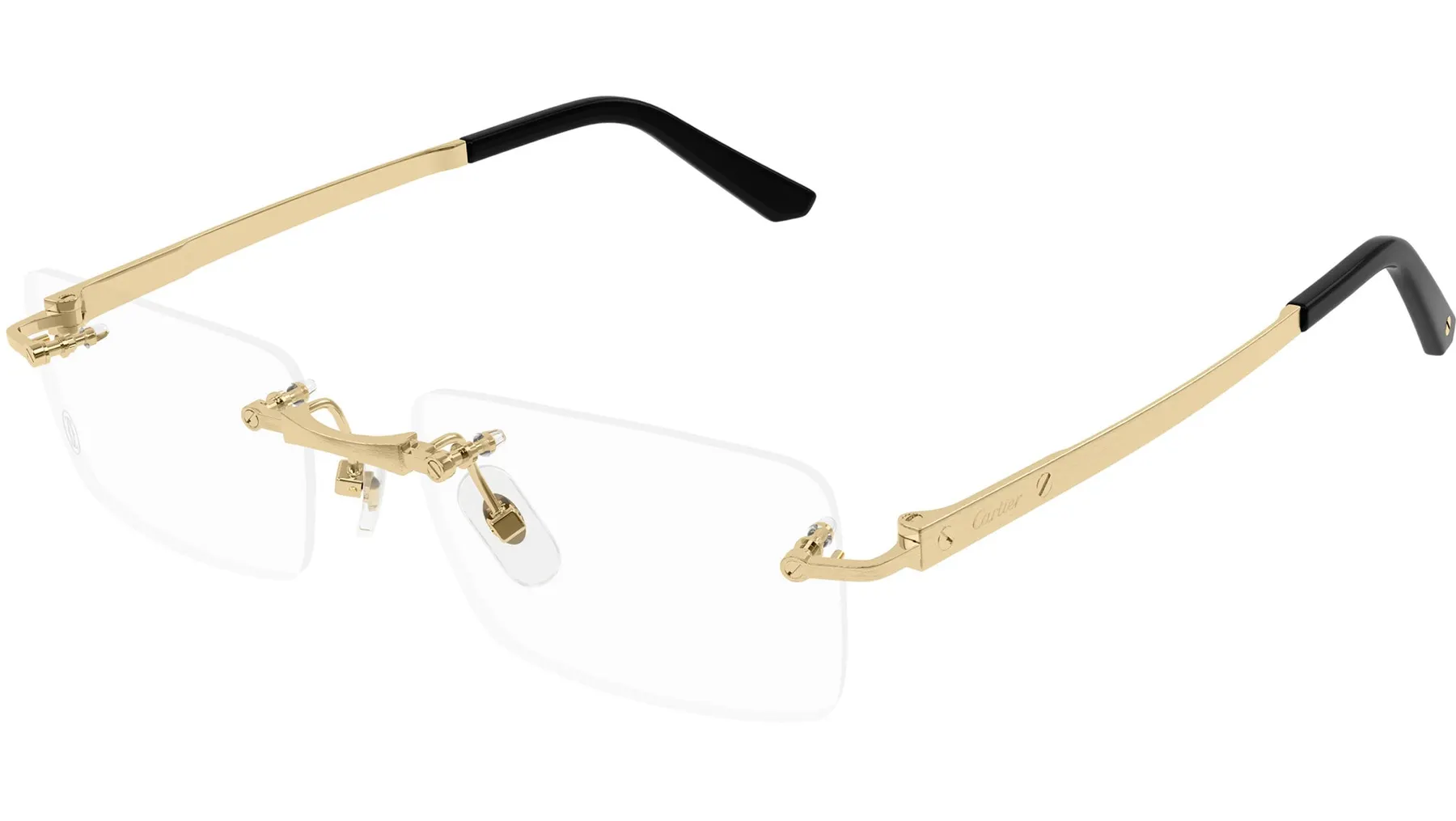 Cartier Santos de Cartier CT0511O dioptrijske naočare, boja Gold, pogled iz ugla