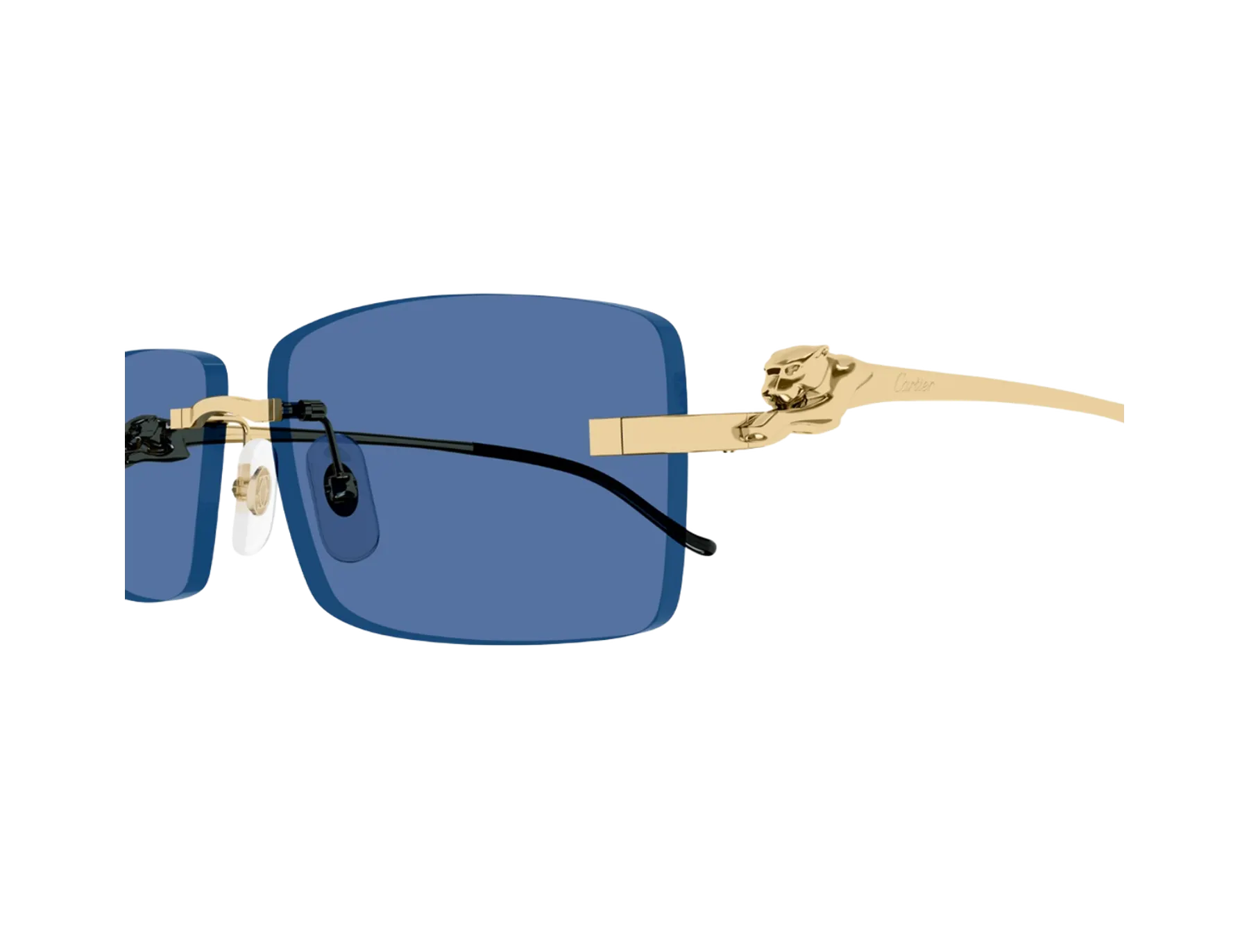 Cartier Panthère de Cartier CT0430S sunčane naočare, boja Gold/Blue, detalj