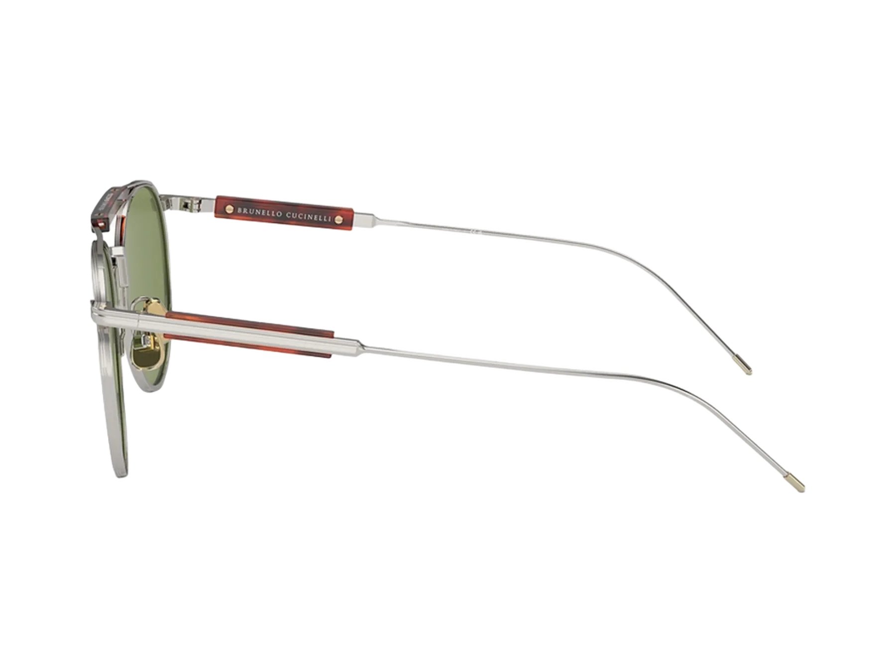 Brunello Cucinelli BC2004ST sunglasses, colour Silver, left temple