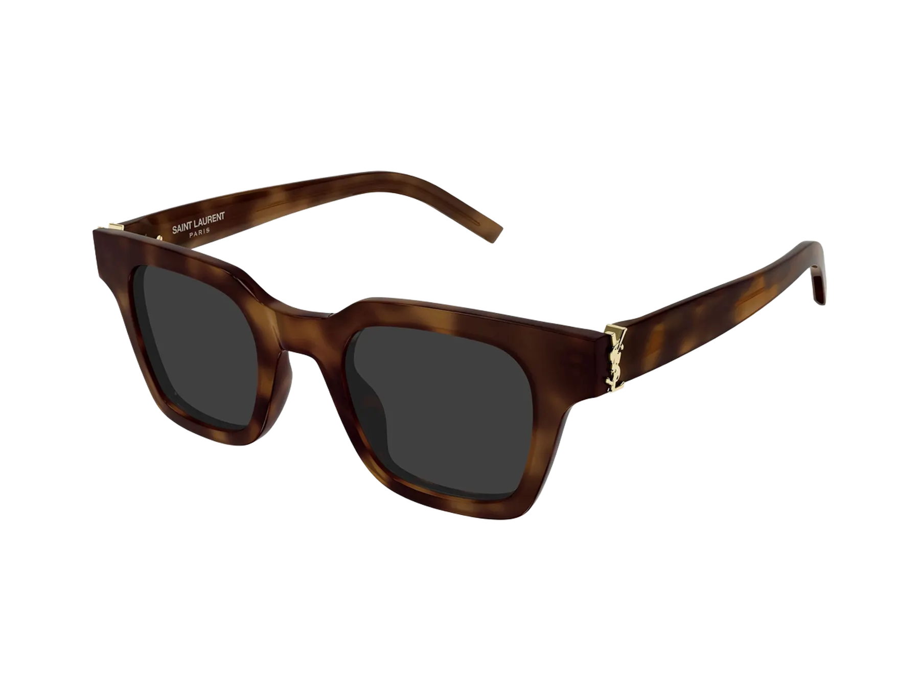 Saint Laurent SL M157 sunčane naočare, boja Shiny Medium Havana, pogled iz ugla