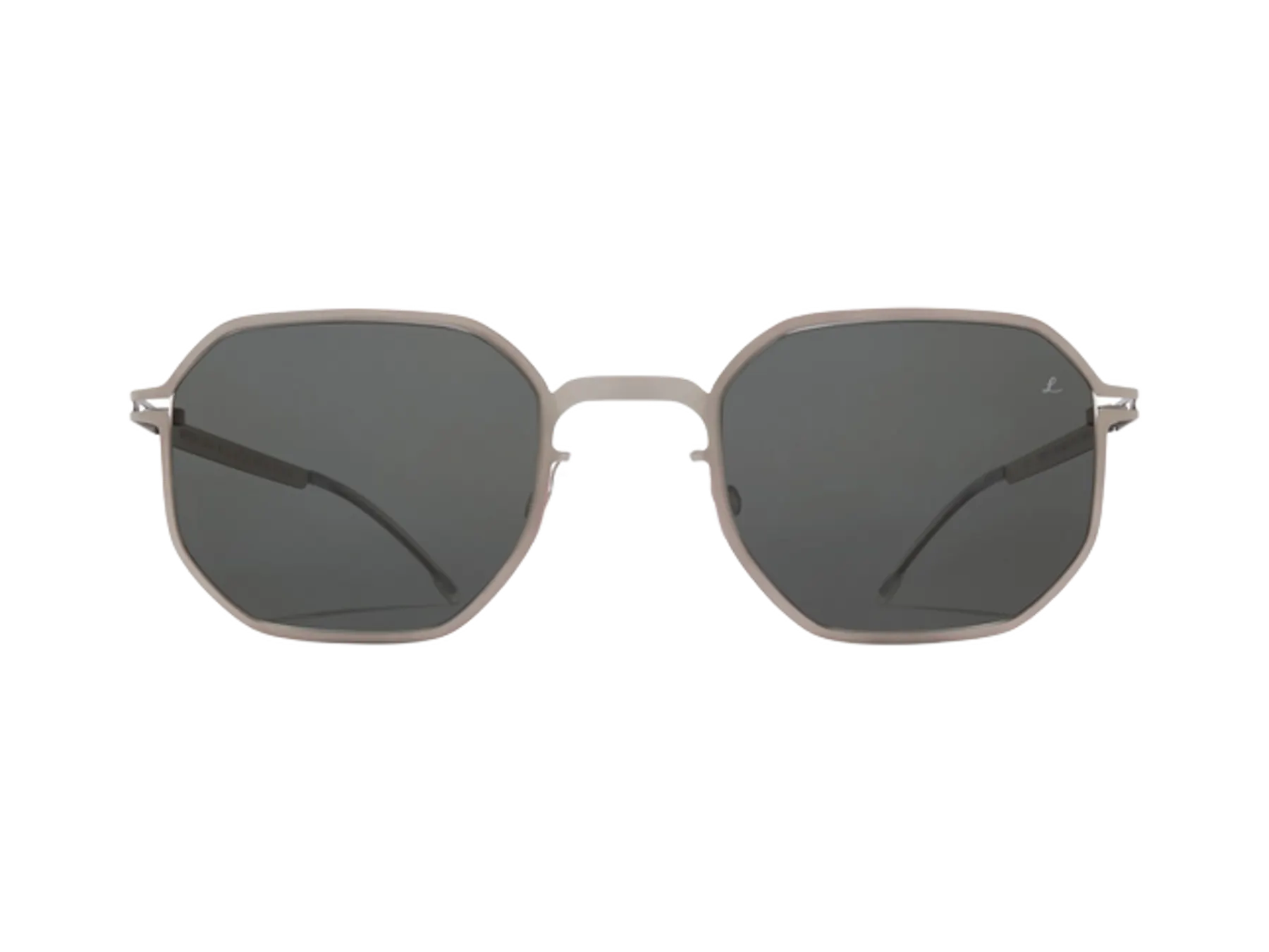 Mykita ML15 sunčane naočare, boja Matte Silver/Leica Red Edges, pogled spreda