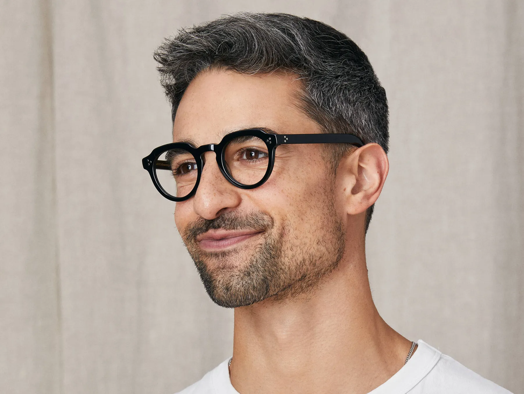 Moscot Gavolt dioptrijske naočare, boja Black, na licu