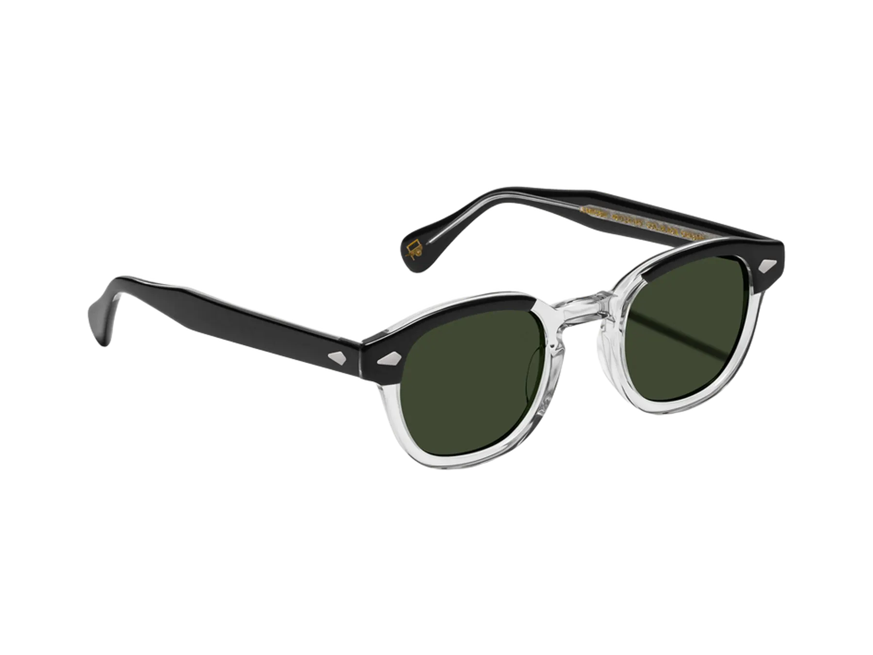 Moscot Lemtosh Sun sunčane naočare, boja Black Crystal, staklo G-15, pogled iz ugla