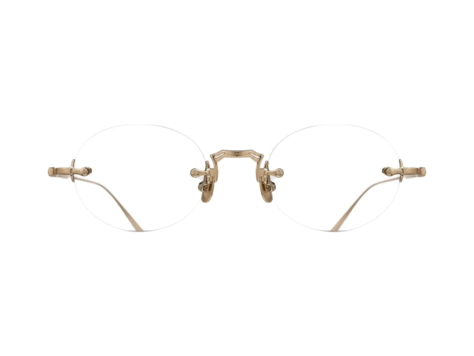 Matsuda M5002 optical glasses, colour Brushed Gold, front view