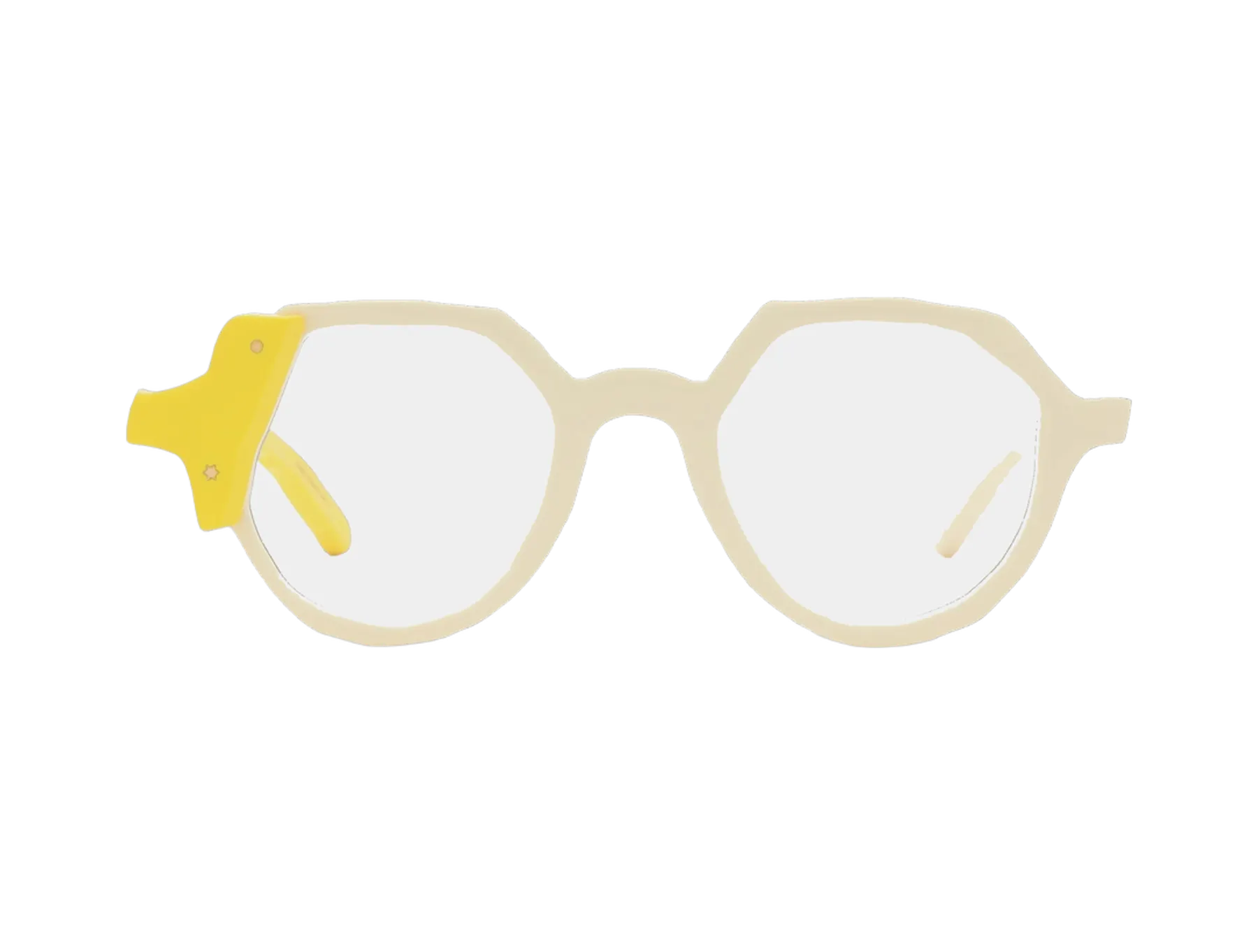 Masahiro Maruyama Step MM-0097 dioptrijske naočare, boja Ivory - Yellow, pogled spreda