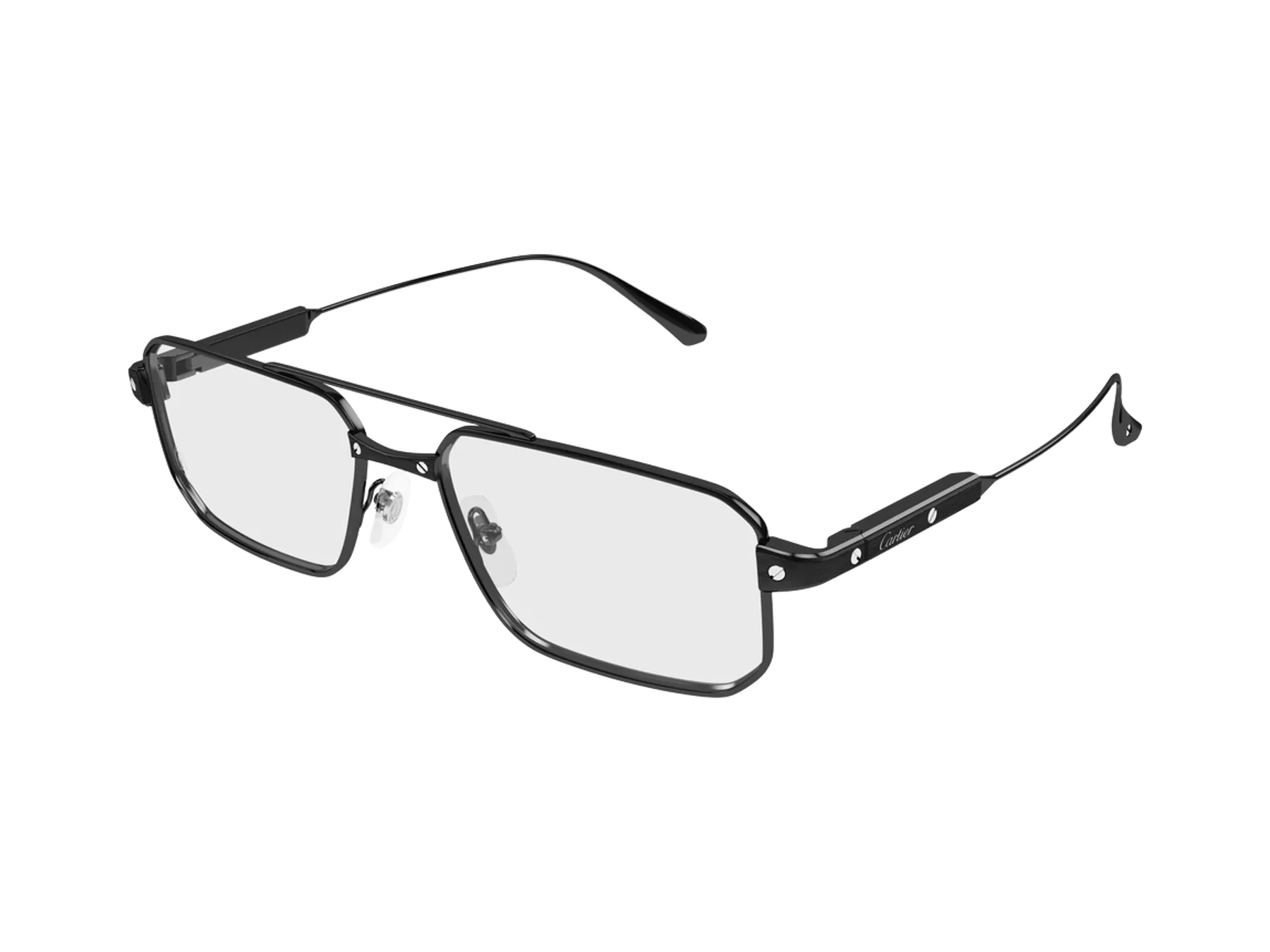 Cartier Santos de Cartier CT0654O dioptrijske naočare, boja Black, pogled iz ugla