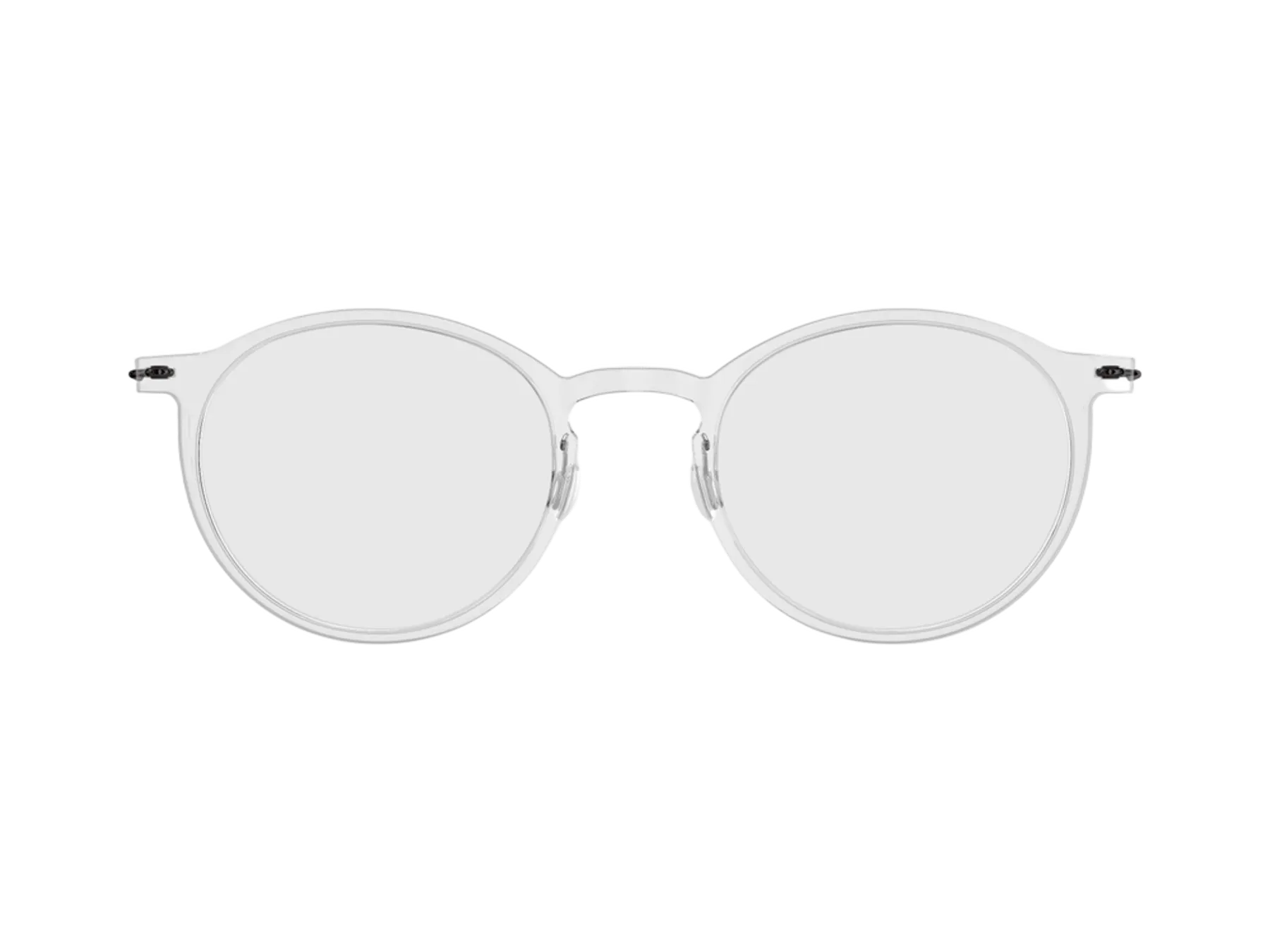 Lindberg N.O.W. 6541 dioptrijske naočare, boja clear / black polished, pogled spreda