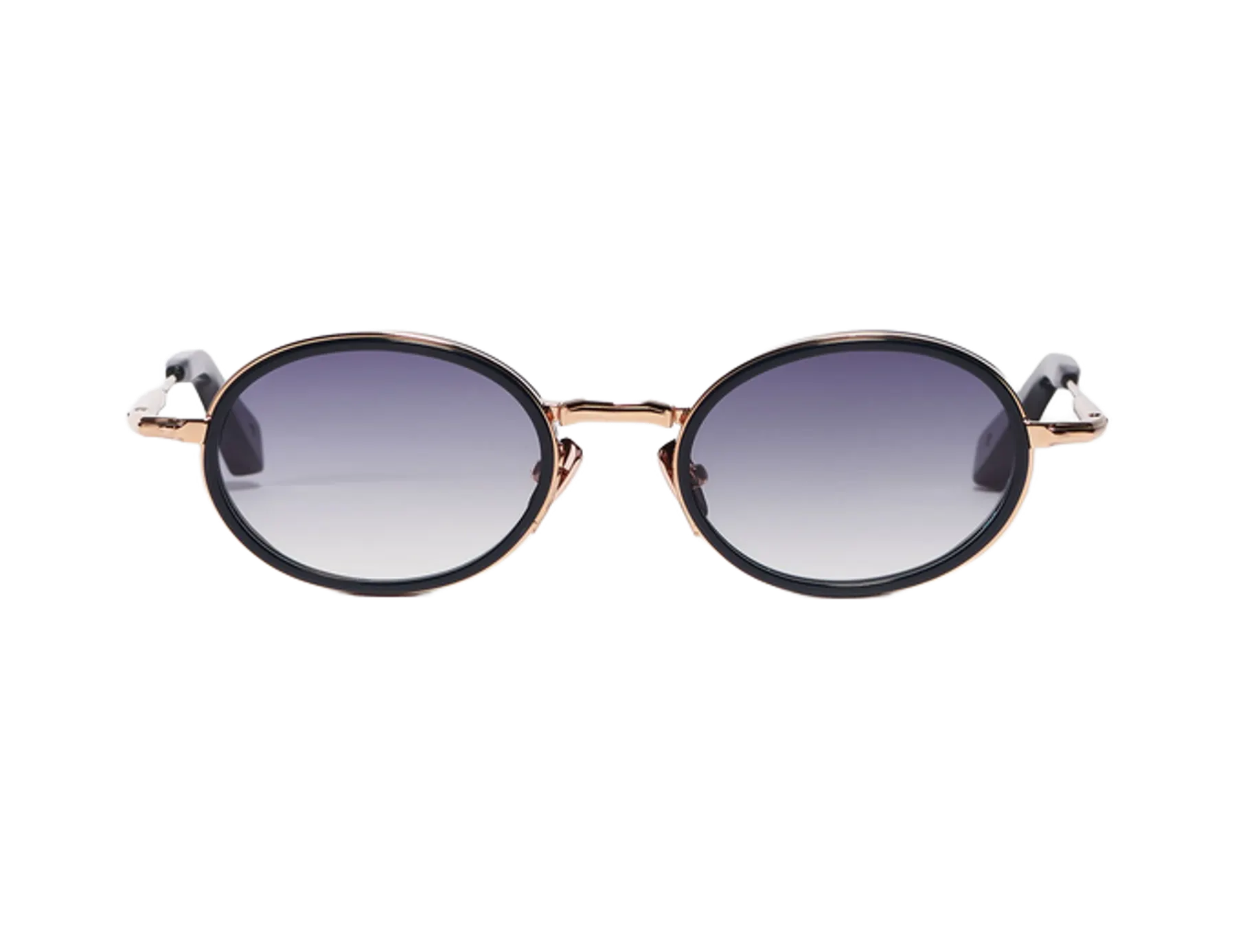 John Dalia Eddie sunčane naočare, boja Rose Gold - Dark Navy Blue, pogled spreda