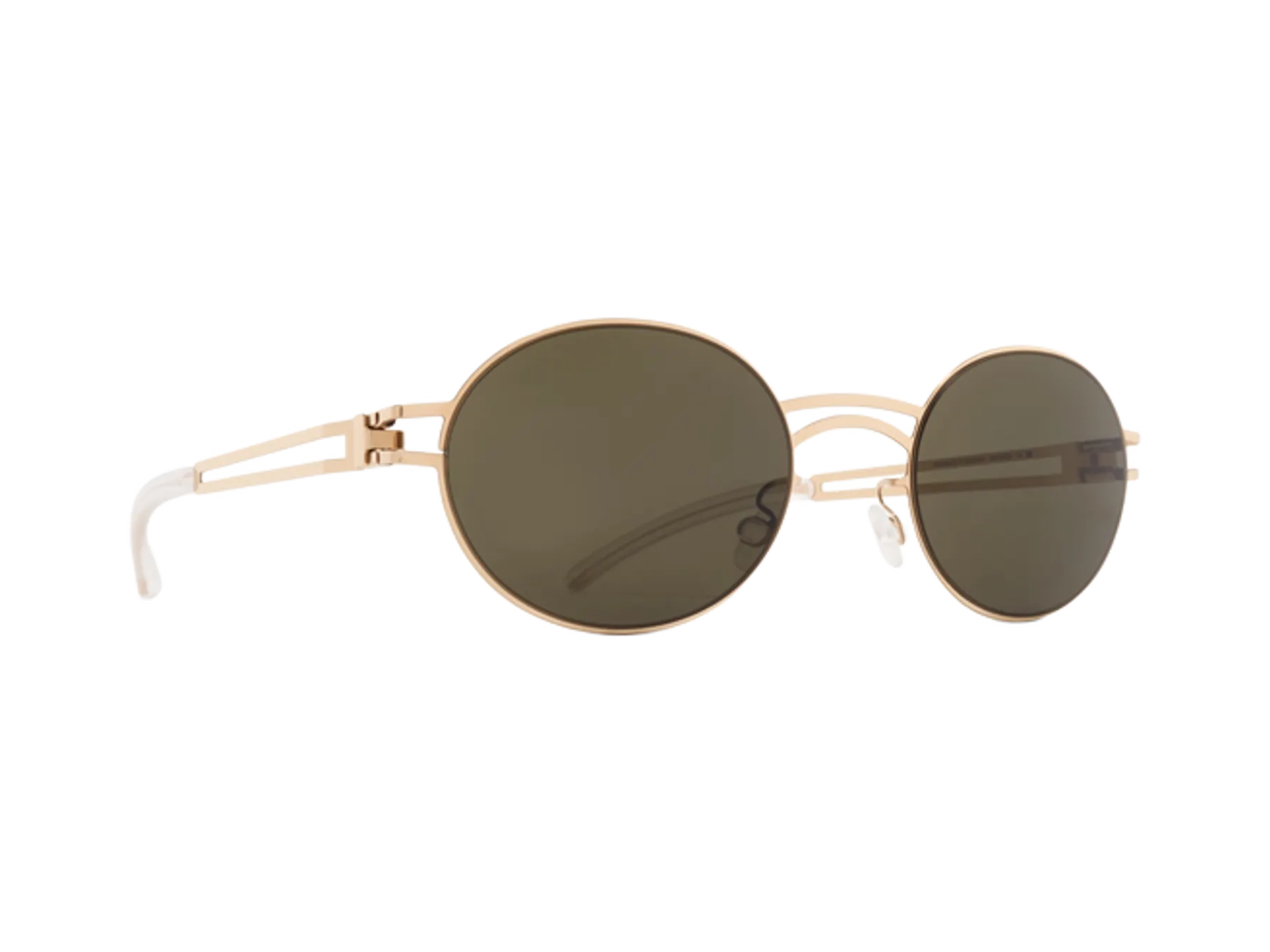 Mykita Dada naočare, boja Champagne Gold, pogled iz ugla