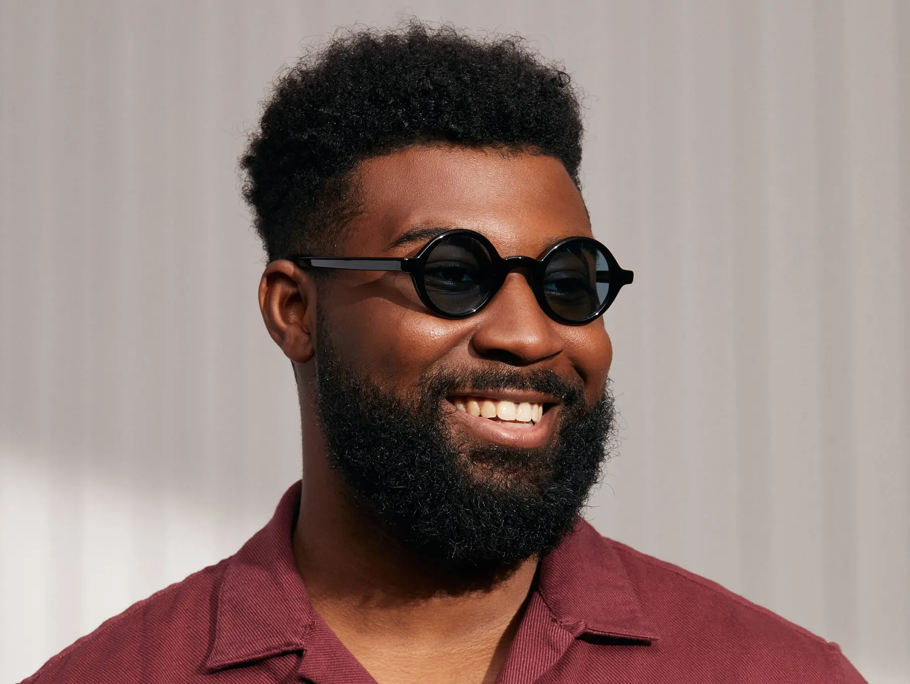 Moscot Zolman Sun sunčane naočare, boja Black, staklo Blue, na licu