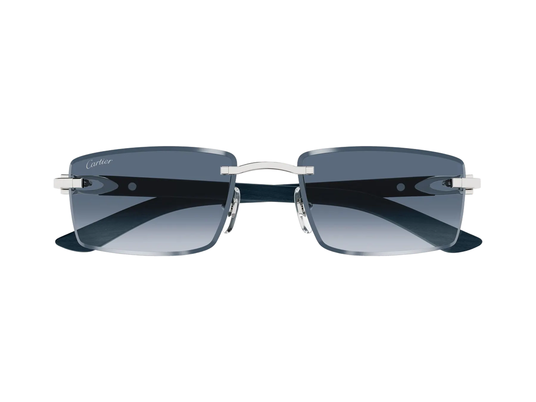 Cartier C Décor CT0582S sunčane naočare, boja Silver/Blue, pogled spreda