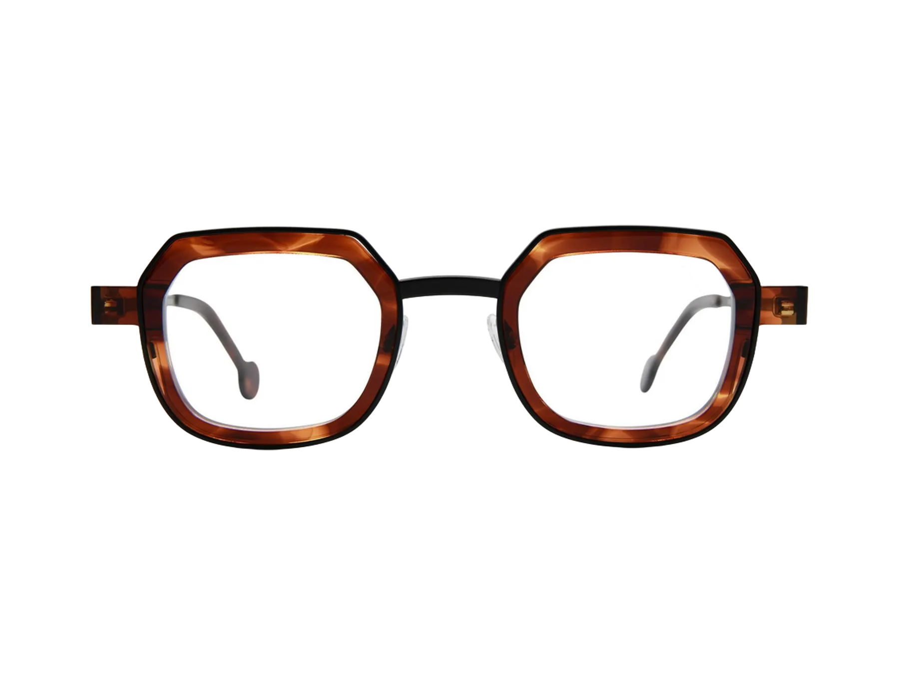 Anne & Valentin Bosko dioptrijske naočare, boja Black / Translucent Tortoise, pogled spreda