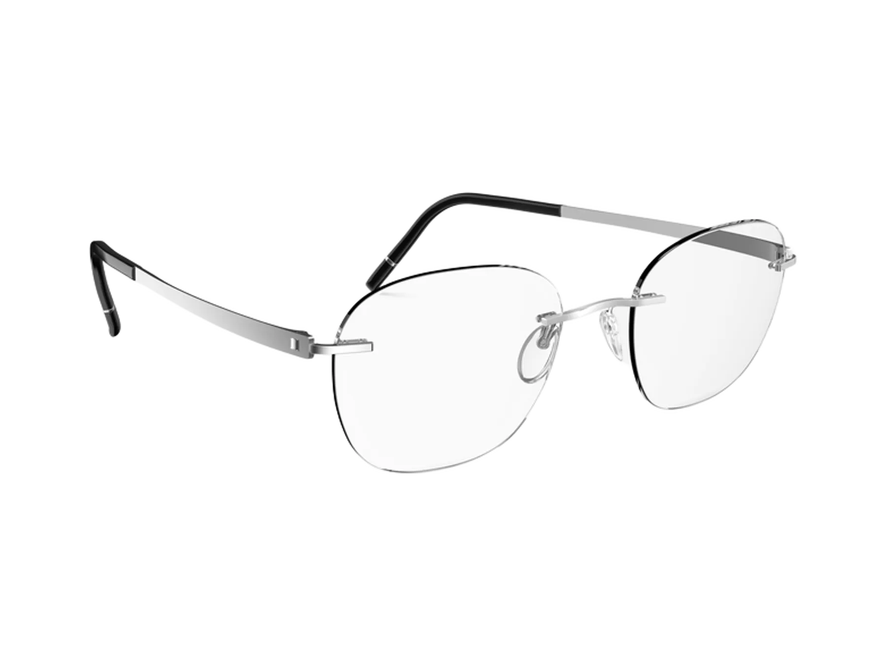Silhouette Momentum Aurum 0L009 NJ dioptrijske naočare, boja Pure Platinum, pogled iz ugla