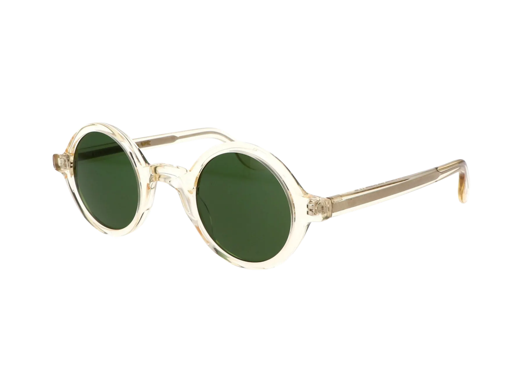 Moscot Zolman Sun sunčane naočare, boja Flesh, staklo Calibar Green, pogled iz ugla