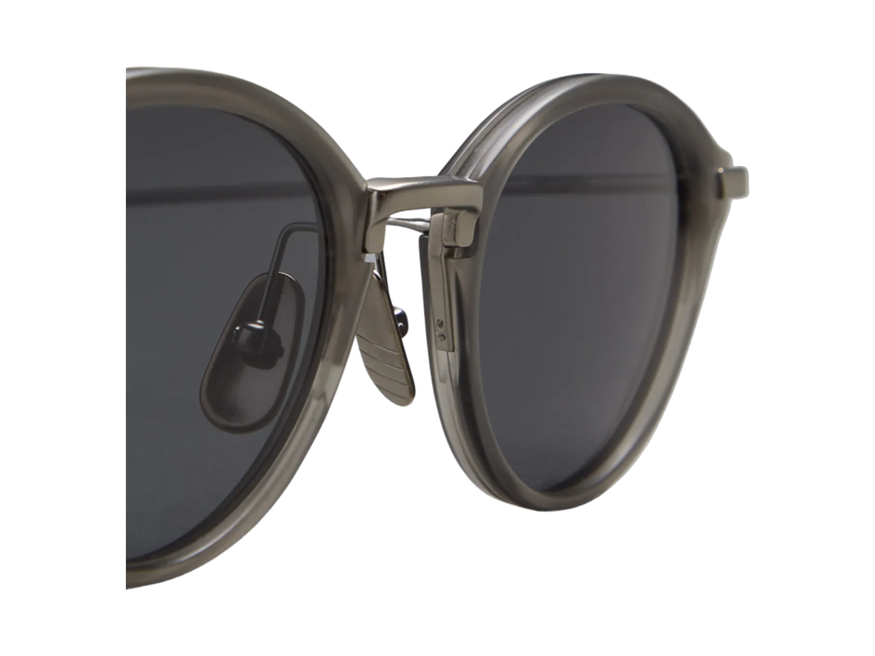 Thom Browne UES011A sunčane naočare, boja Satin Crystal Grey, detalj