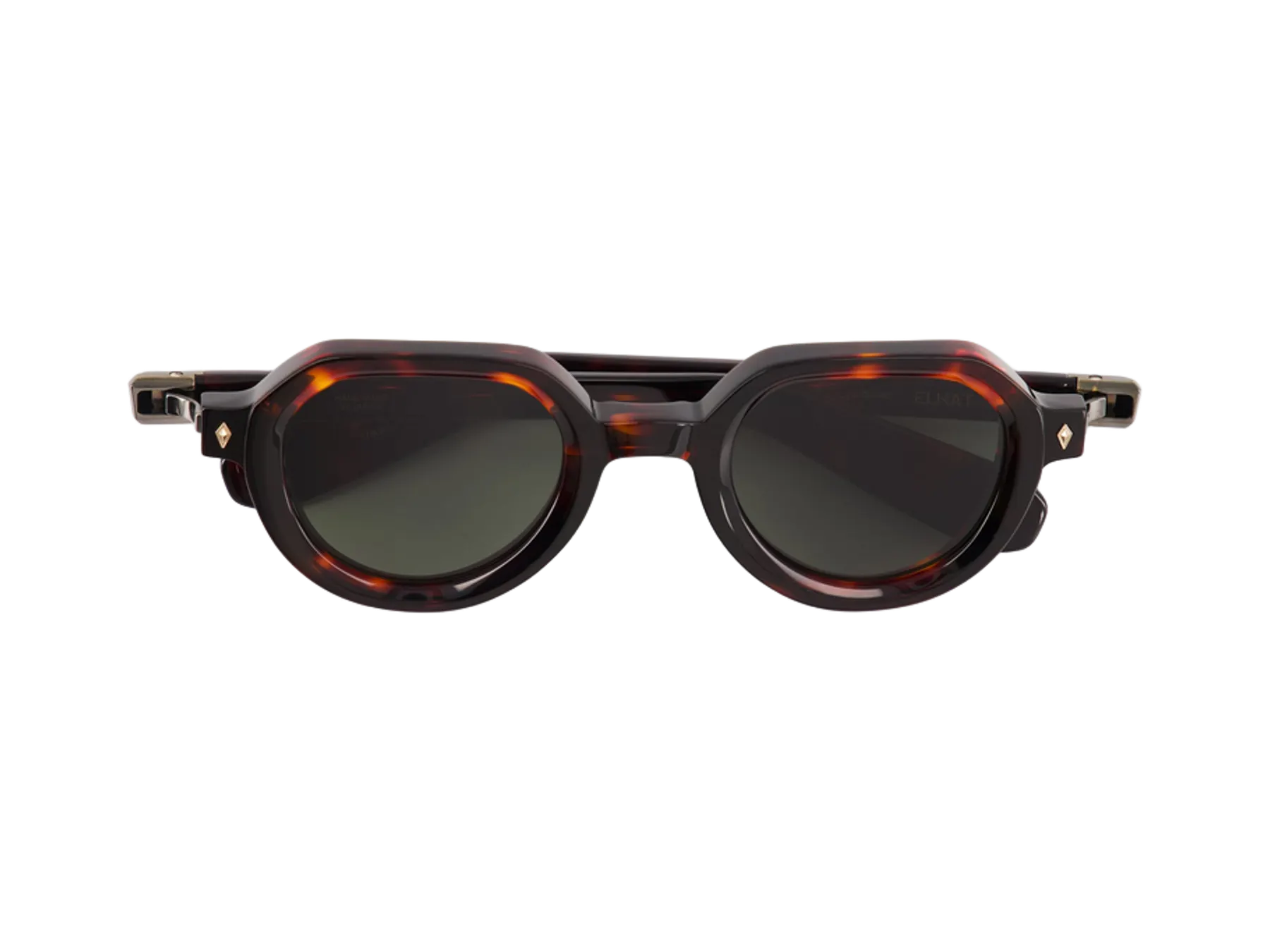 Sato Elnat sunčane naočare, boja Tokyo Tortoise / Antique Gold, acetat, G15 Green staklo, pogled odozgo