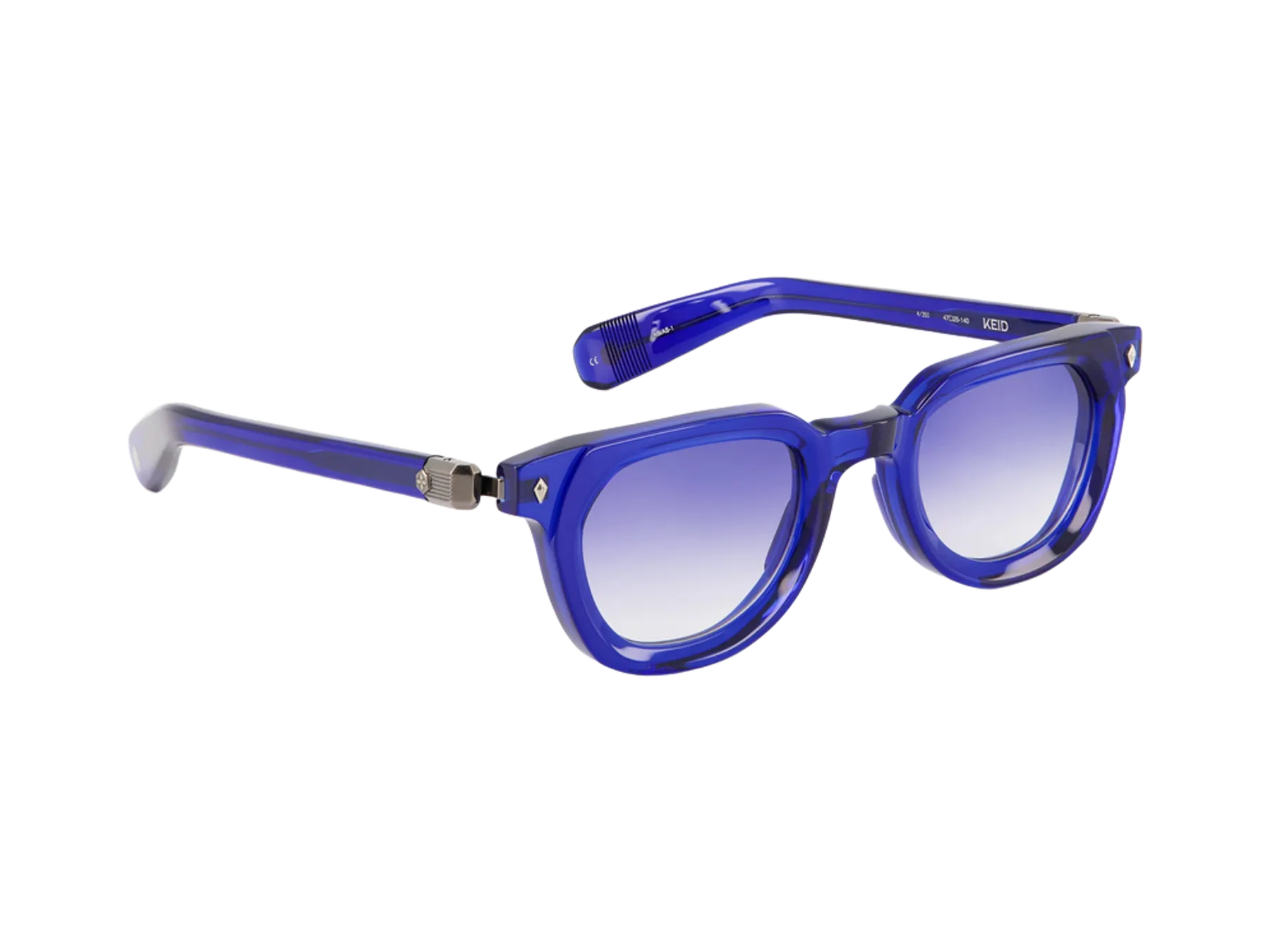 Sato Keïd sunčane naočare, boja Navy Blue / Antique Silver, pogled iz ugla
