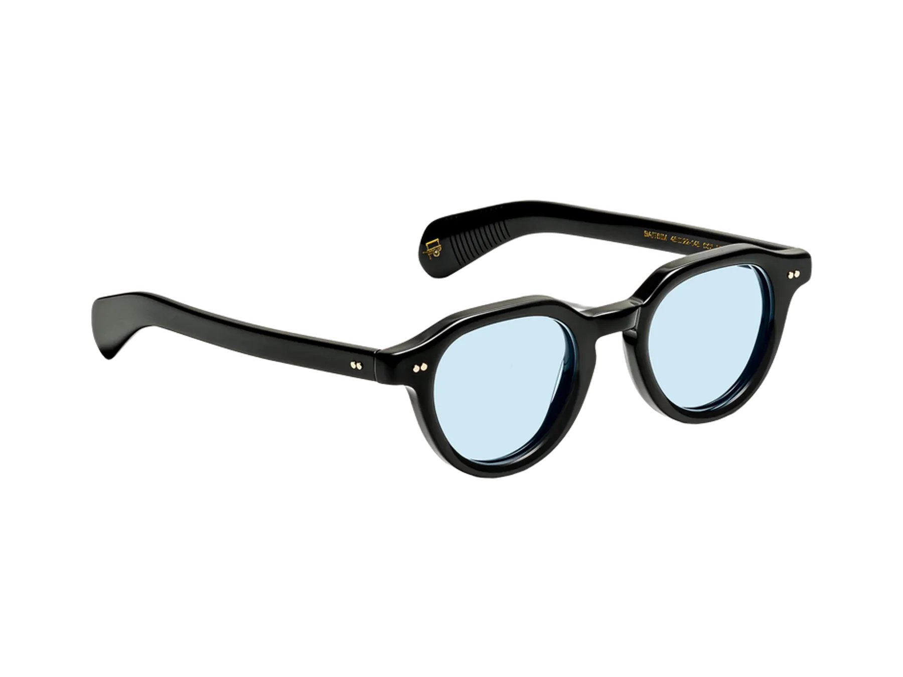Moscot Baitsim Sun sunčane naočare, boja Black, staklo Bel Air Blue, pogled iz ugla