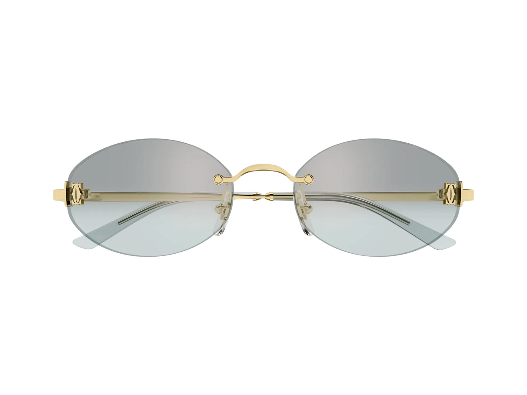 Cartier C de Cartier CT0592S sunčane naočare, boja Gold/Aqua, pogled spreda
