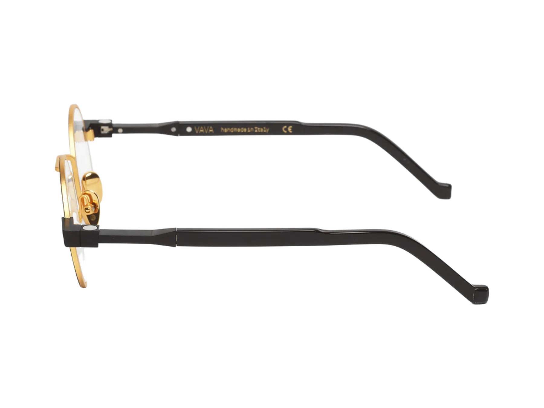VAVA WL0092 optical glasses, colour Black/Gold, left temple