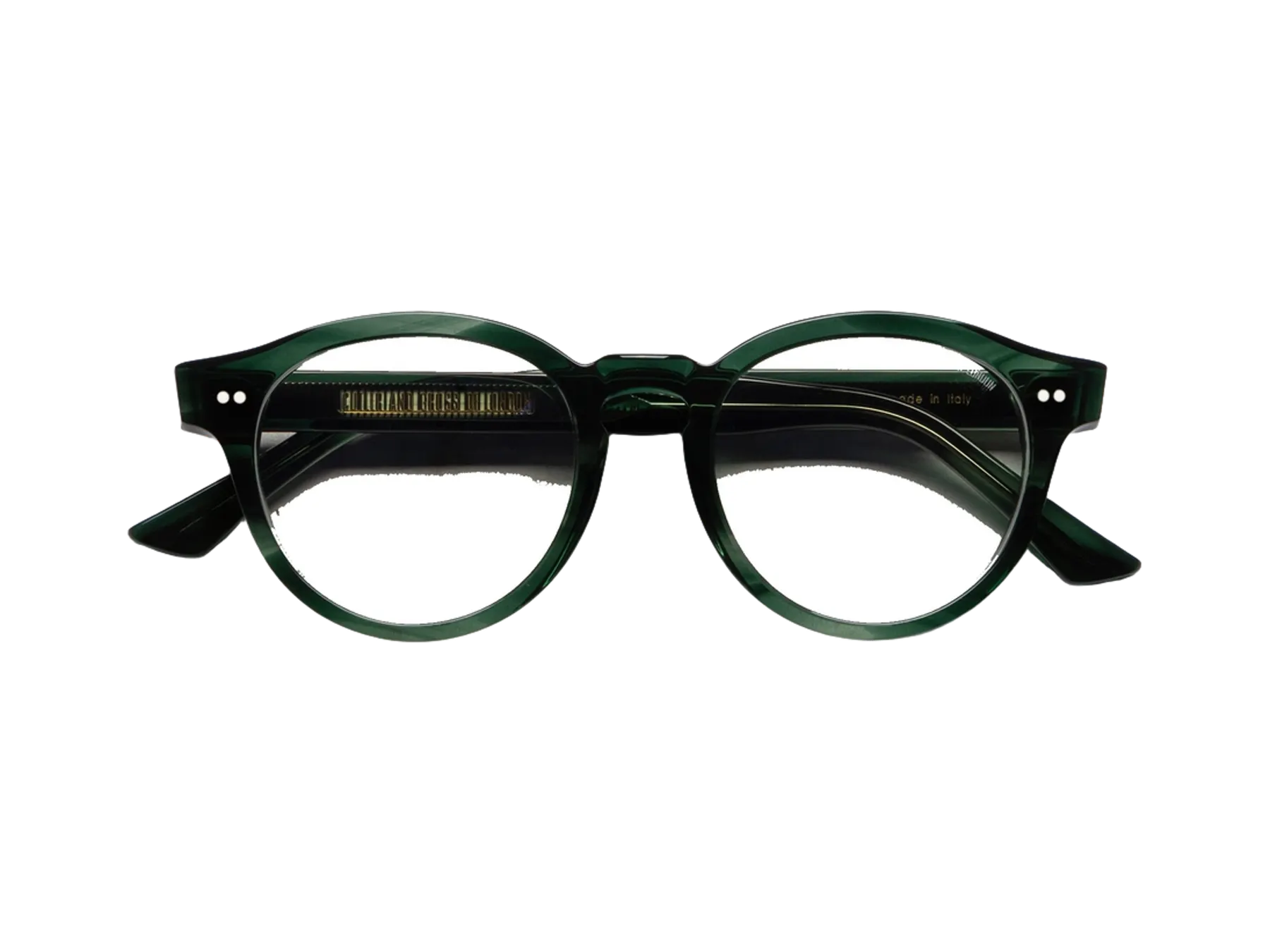 Cutler and Gross 1378 Small Optical dioptrijske naočare, boja Striped Dark Green, pogled spreda